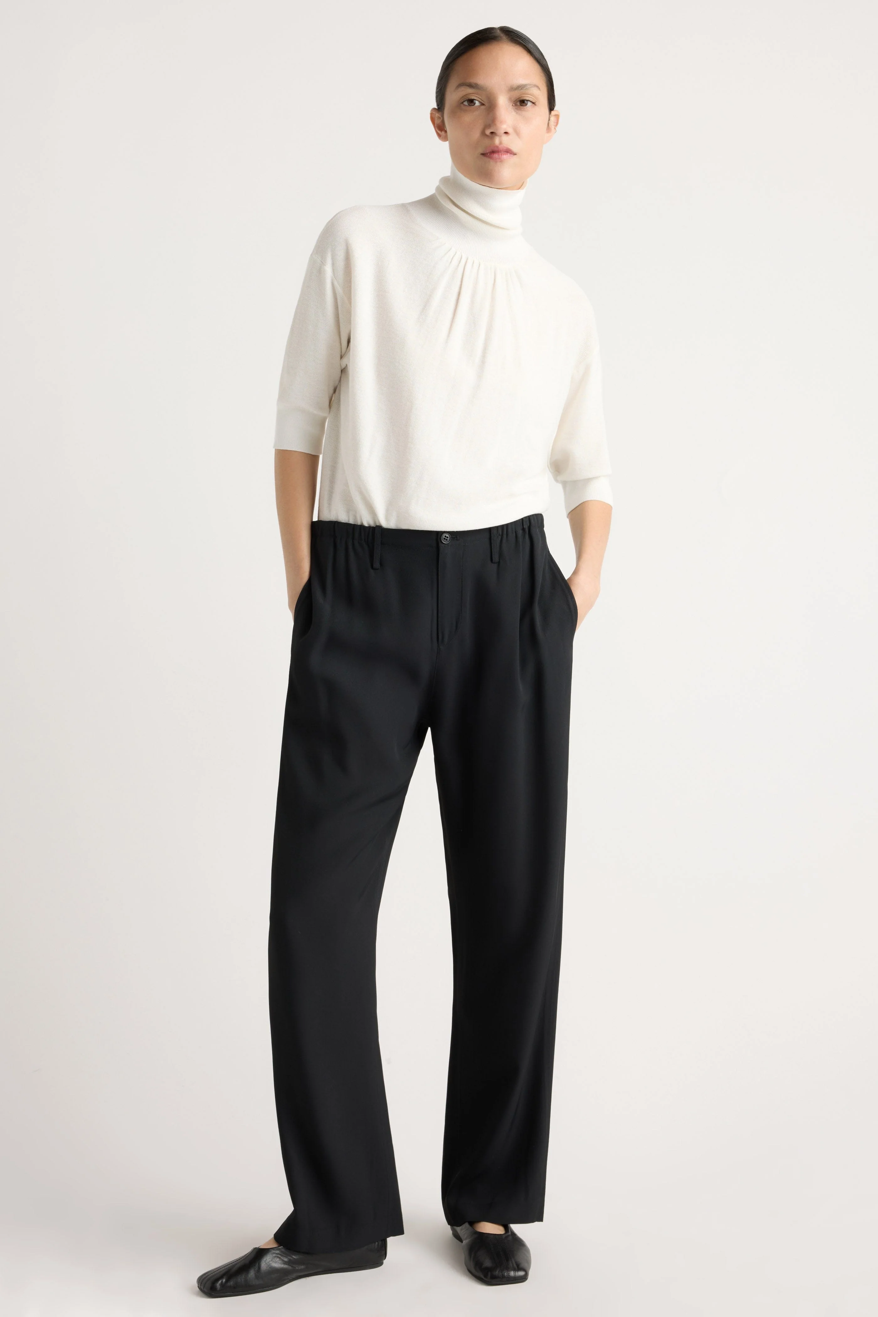 Nuri Tailored Stretch-Waist Pant - Image 3