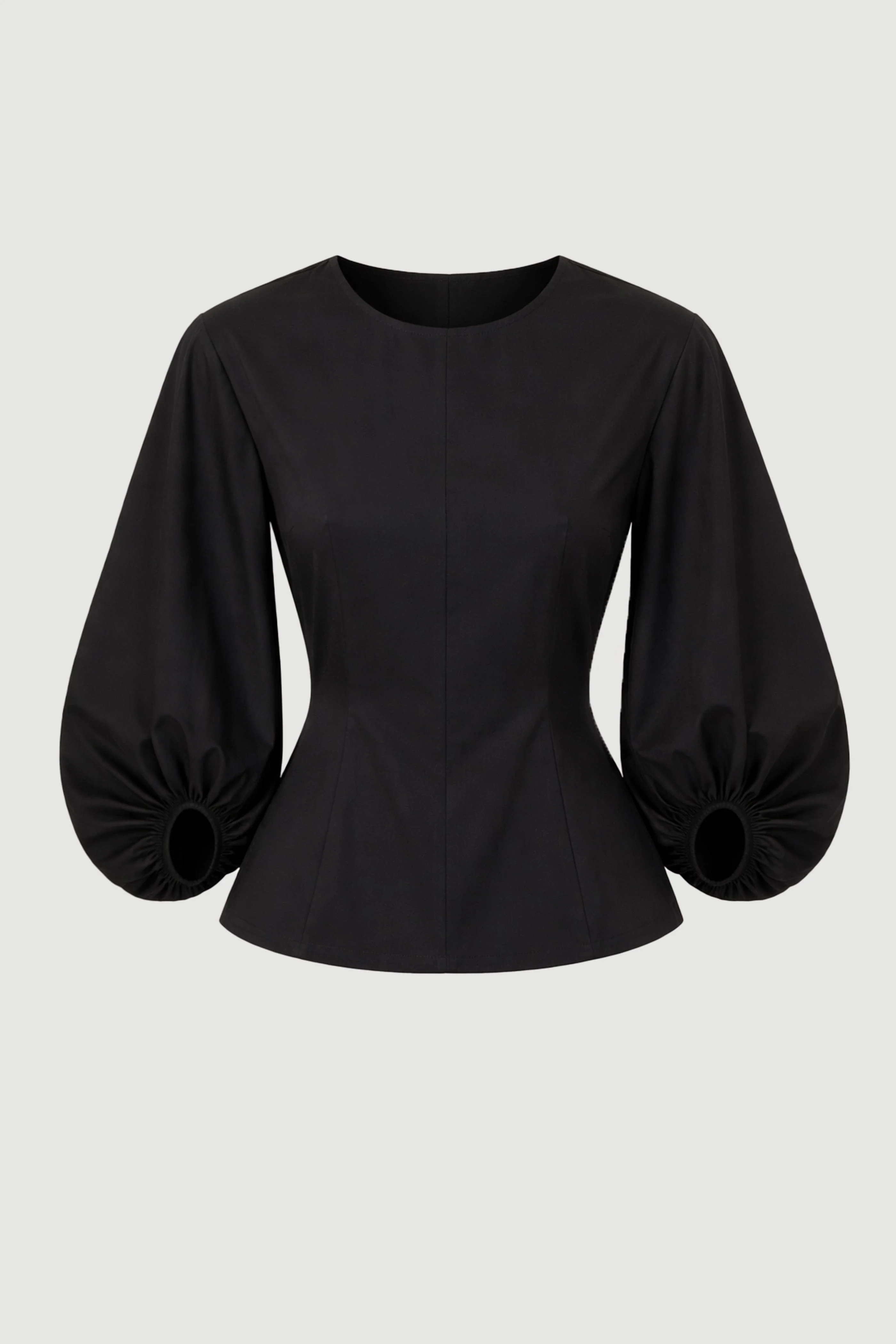 Odessa Sculpted Balloon-Sleeve Blouse - Image 10