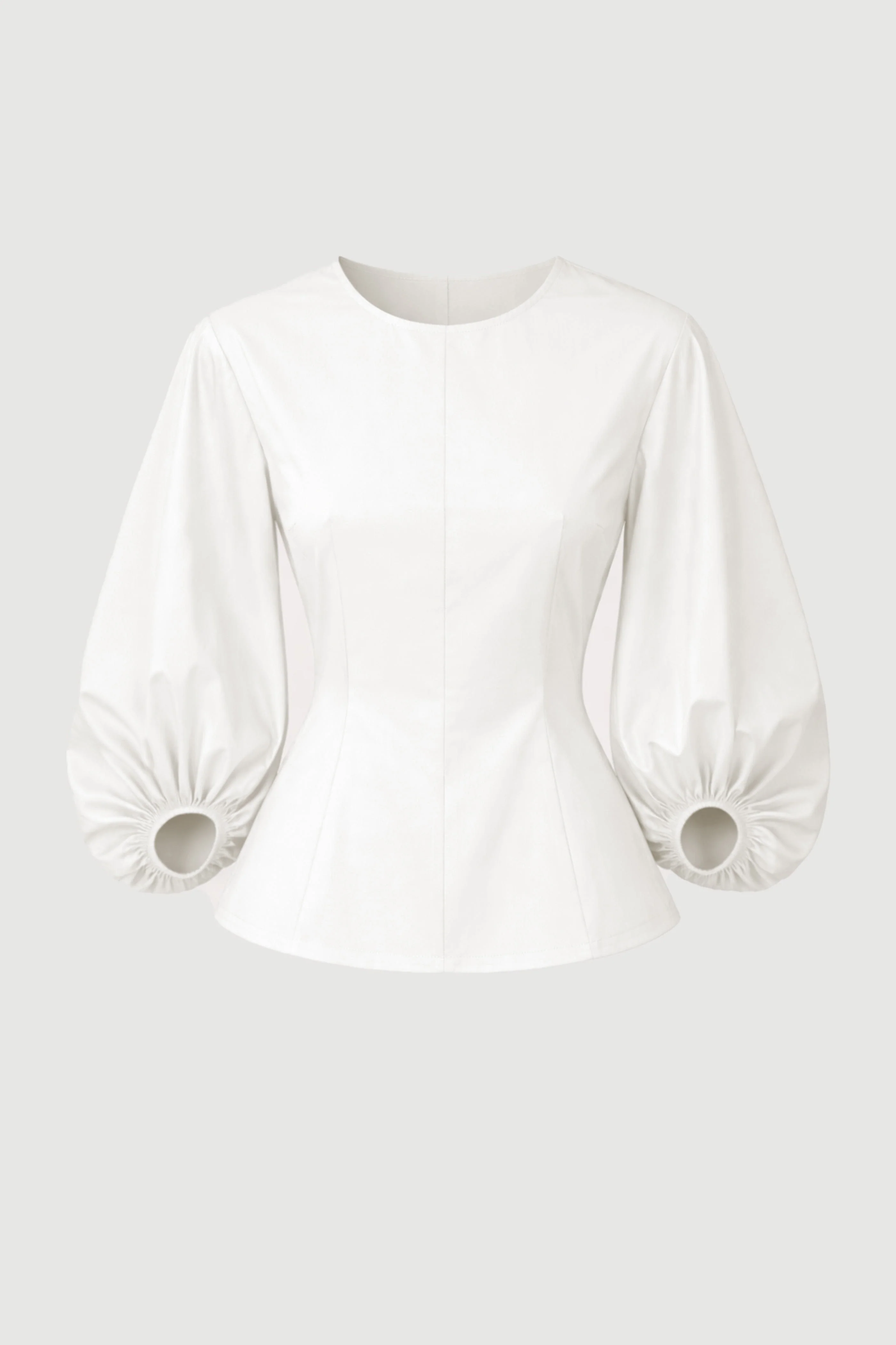 Odessa Sculpted Balloon-Sleeve Blouse - Image 7