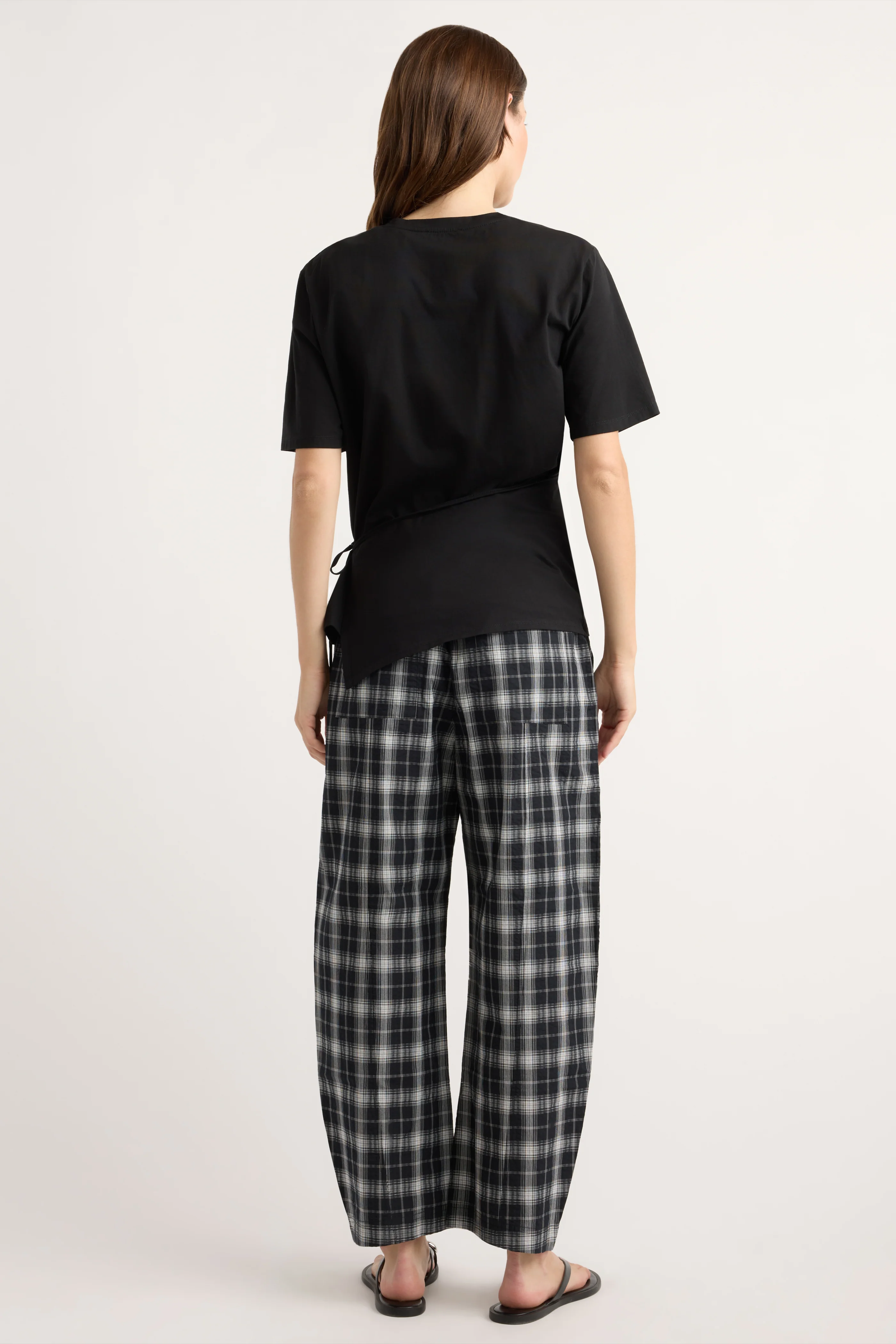 Ondine Plaid Stretch-Waist Pant - Image 5