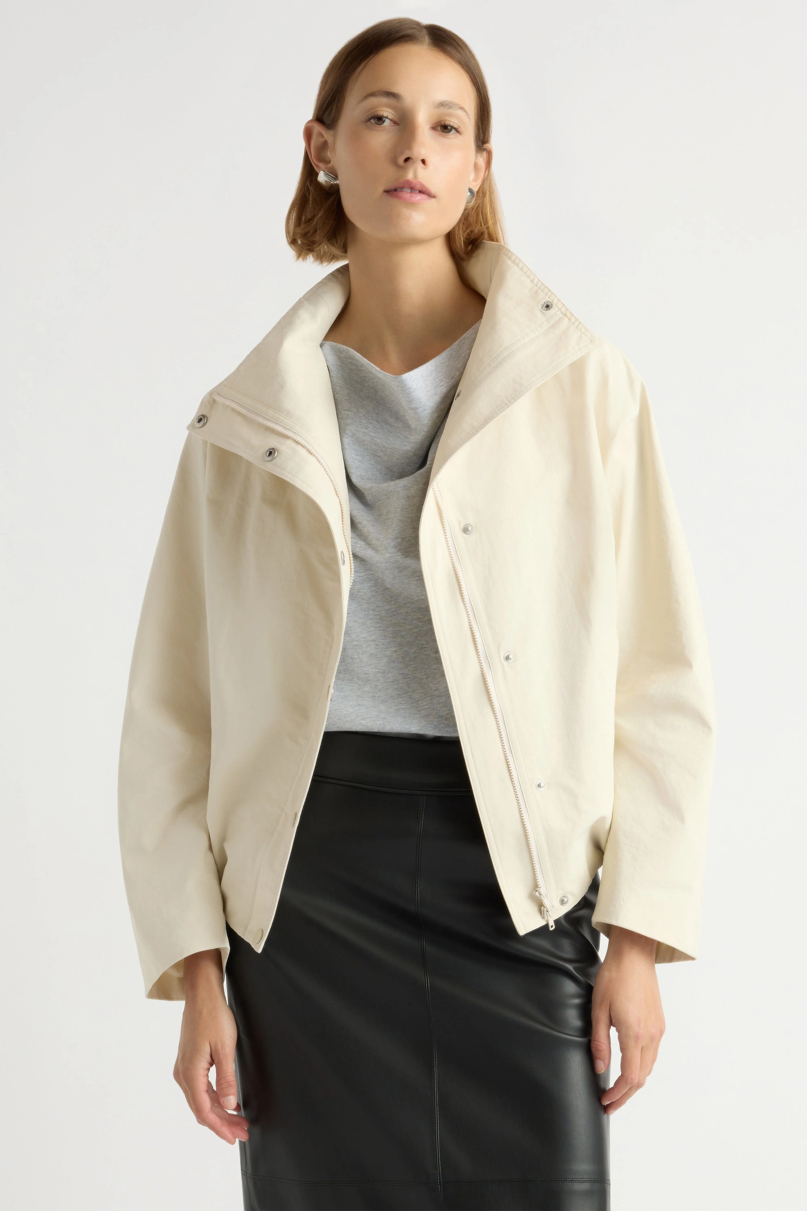 Padma Two-Way Zip Collared Jacket - Image 7