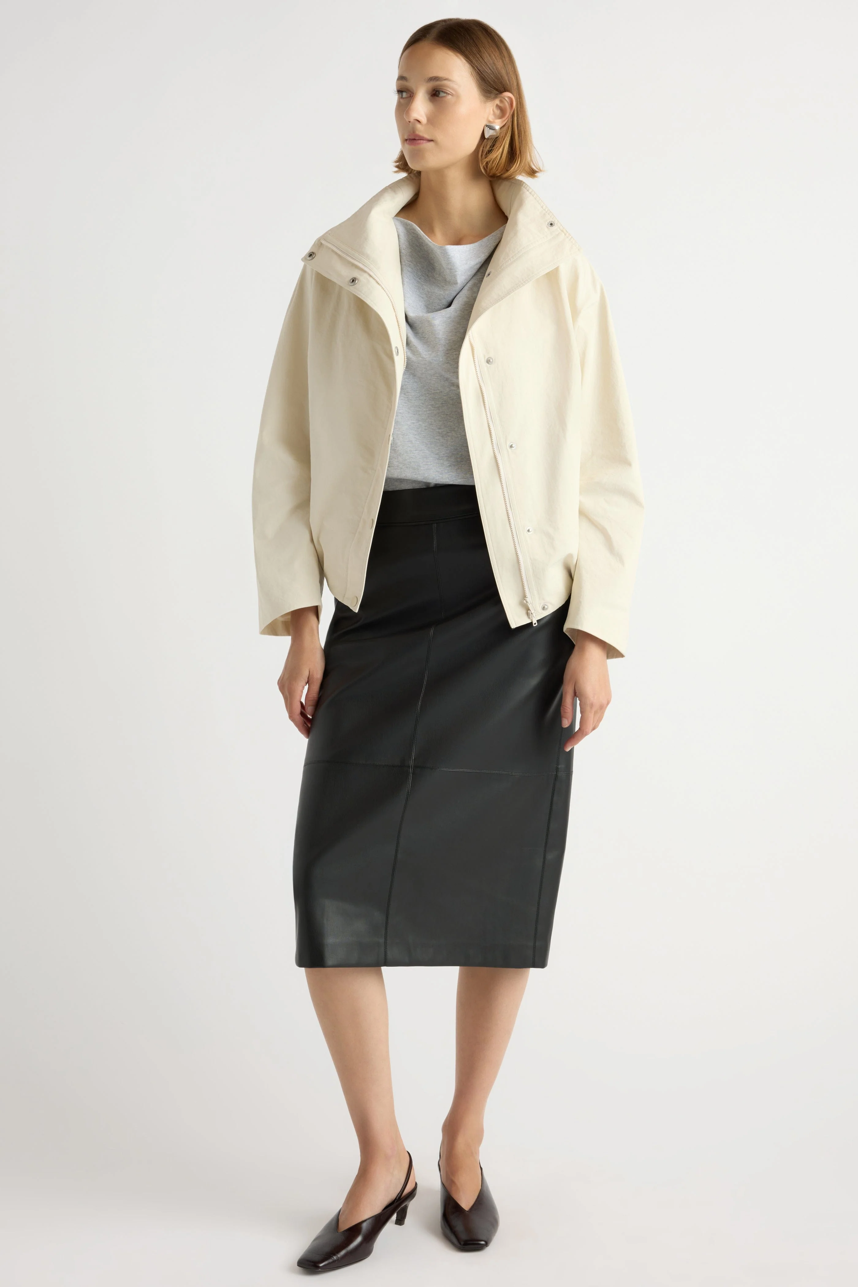 Padma Two-Way Zip Collared Jacket - Image 8