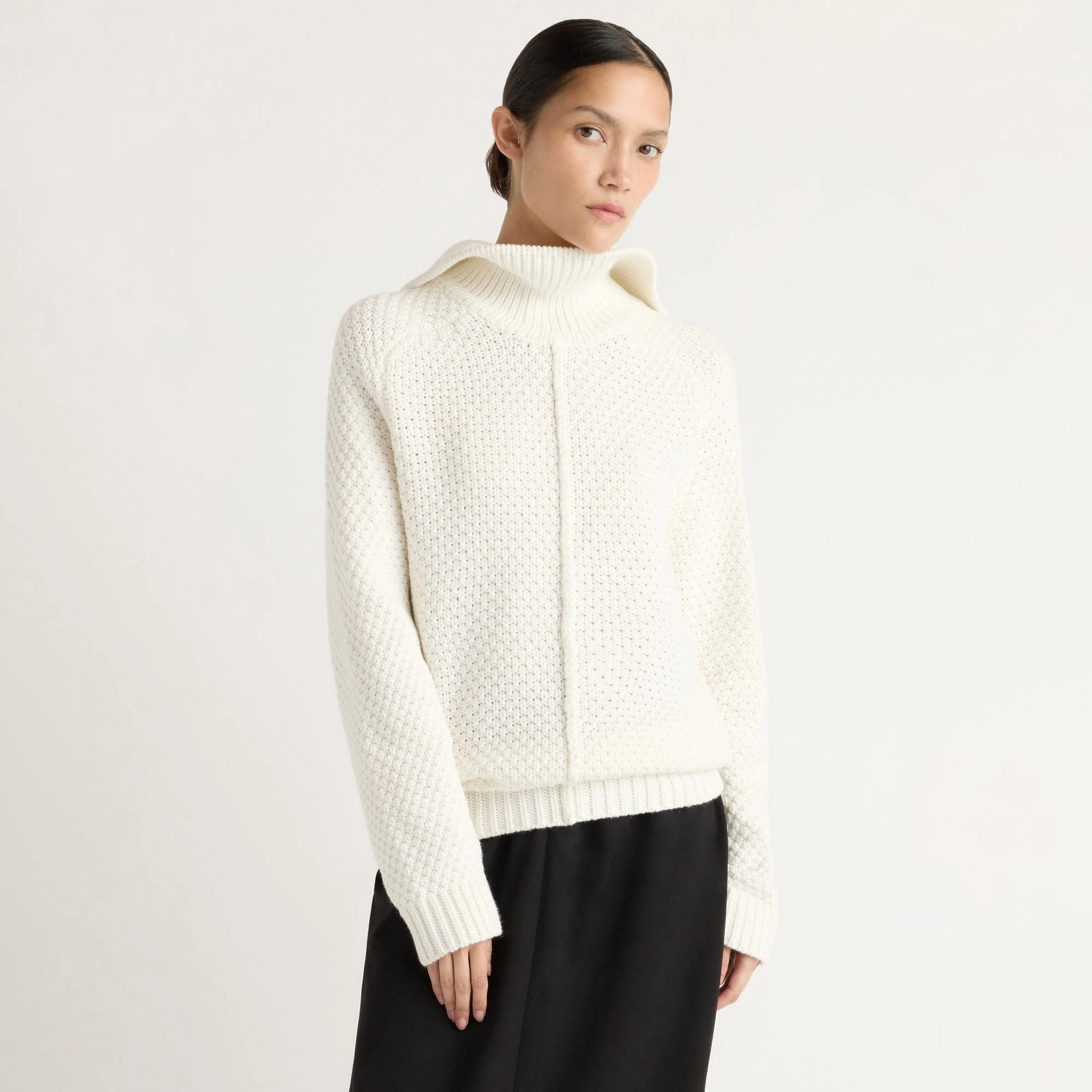 Petra Oversized Textured-Knit Sweater