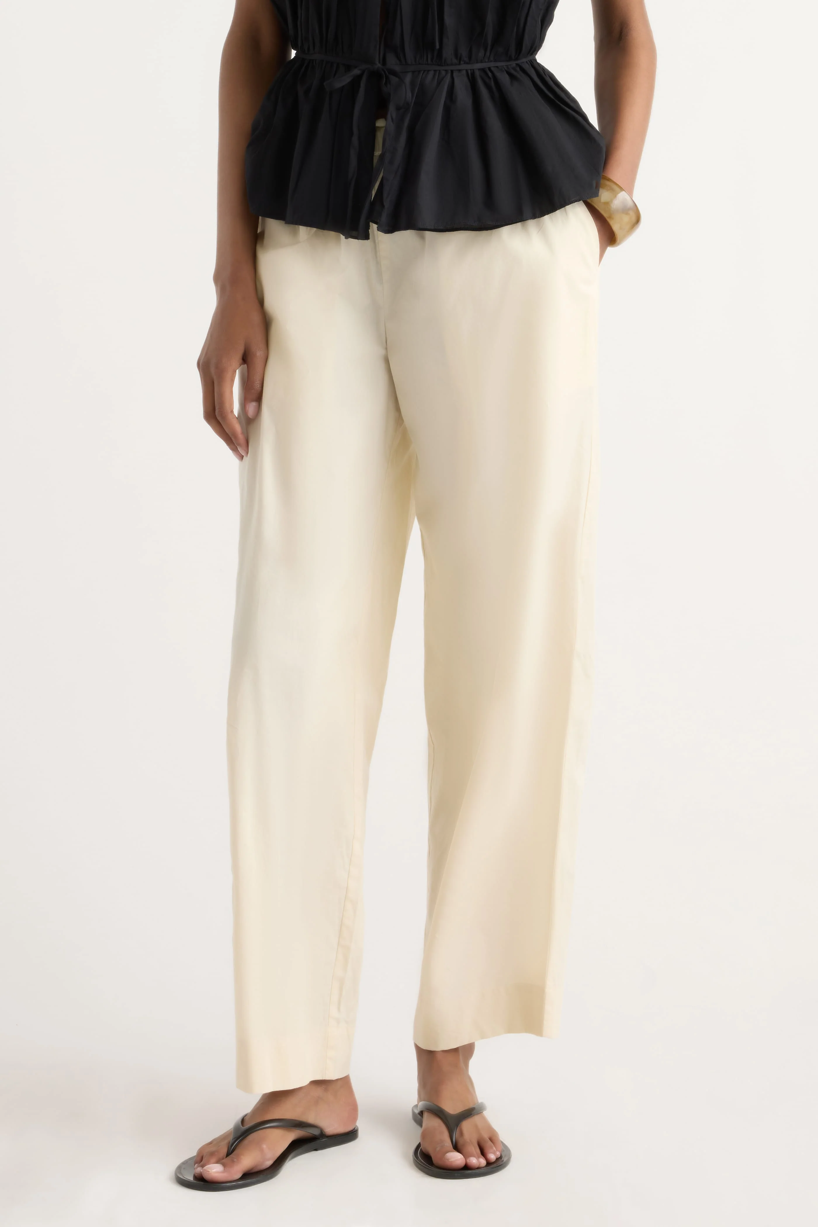 Peyton Stretch-Waist Organic Cotton Pant - Image 3