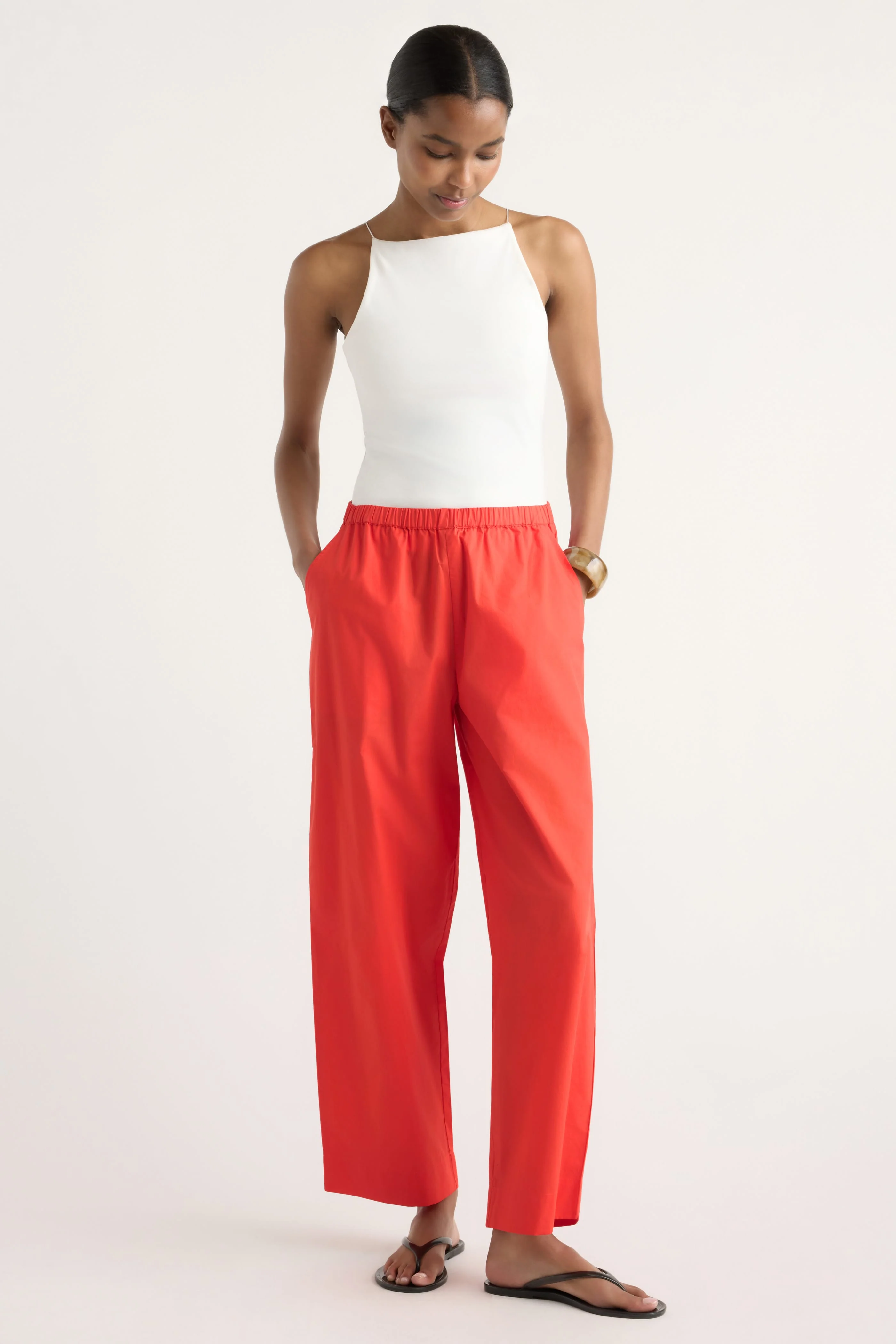 Peyton Stretch-Waist Organic Cotton Pant - Image 5
