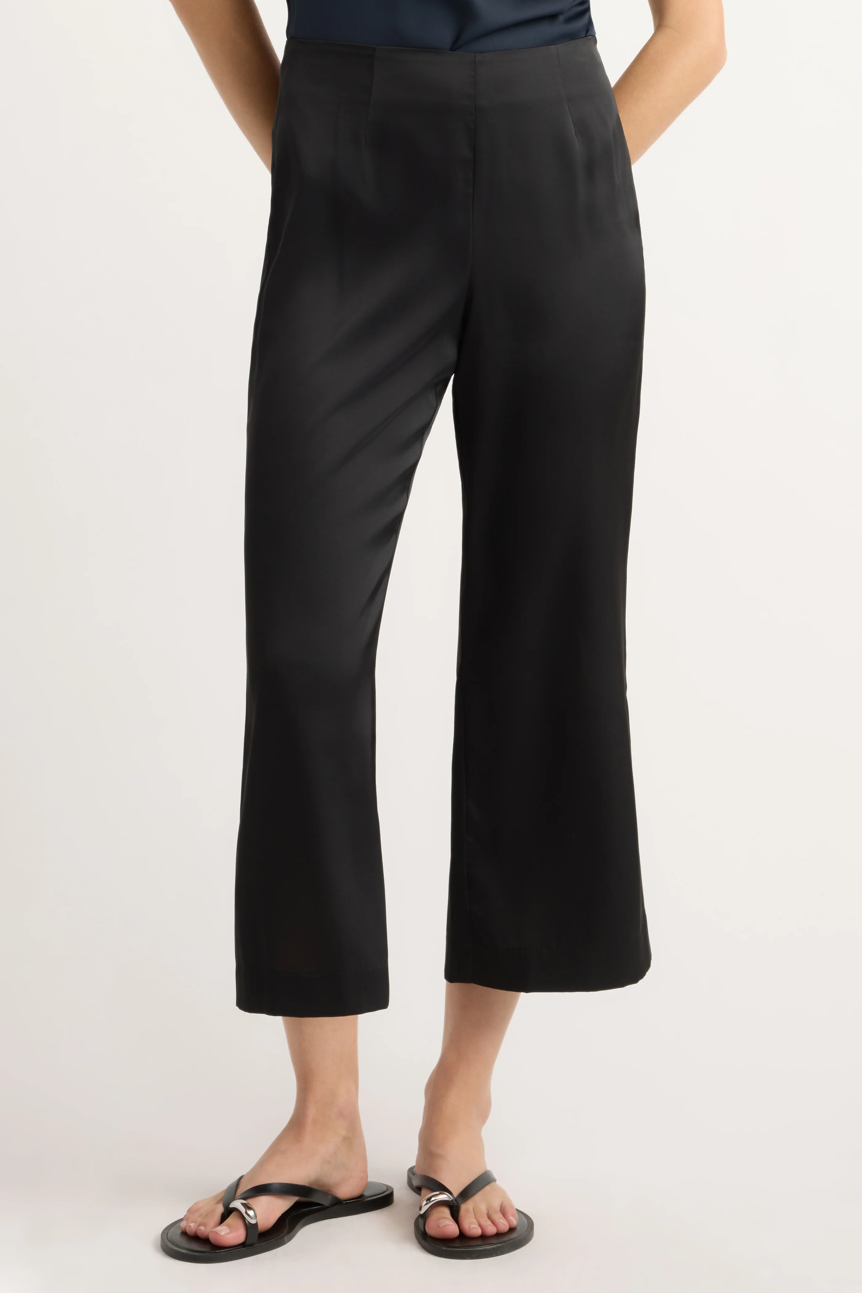 Priscilla Satin Kick-Flare Pant - Image 3