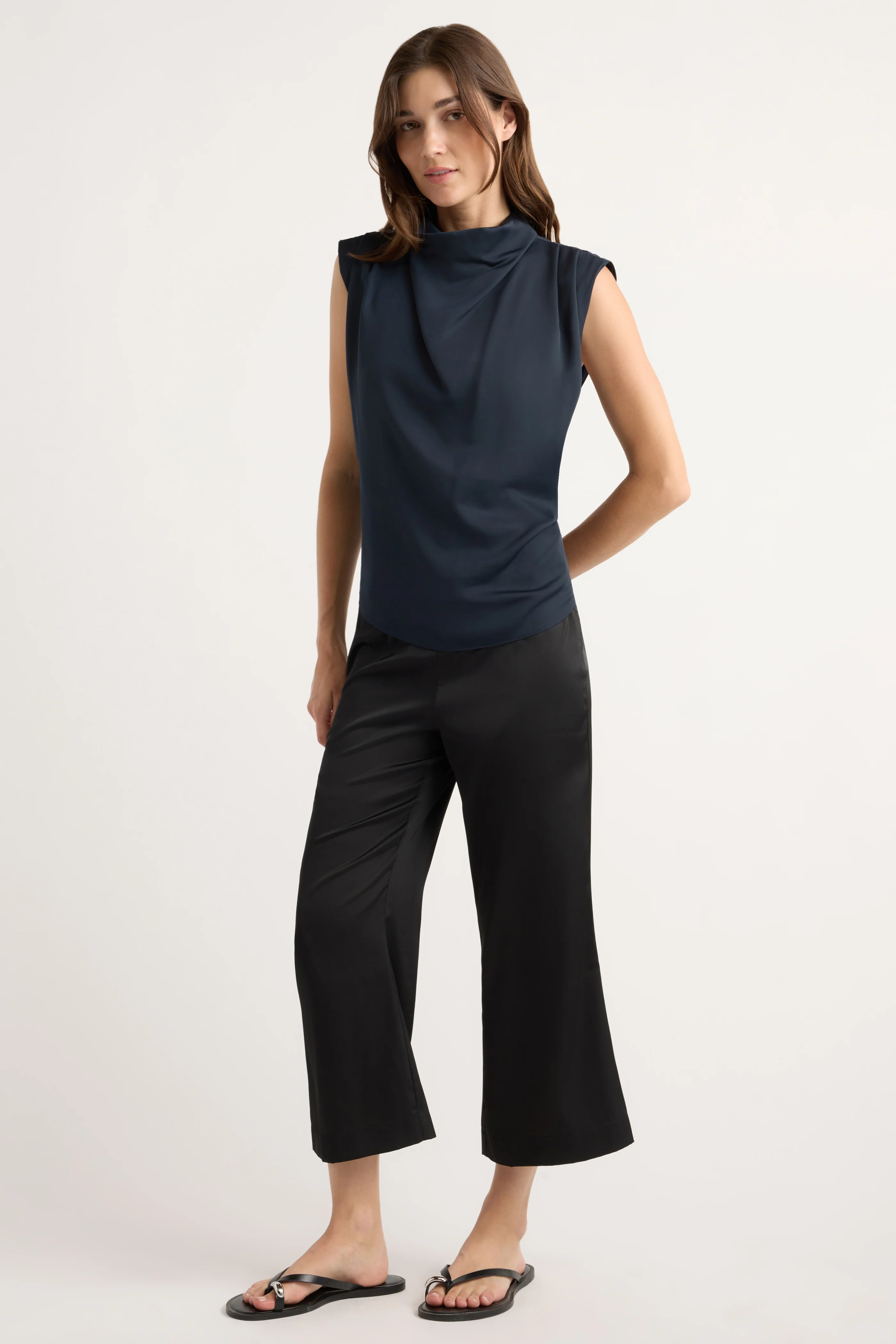 Priscilla Satin Kick-Flare Pant - Image 4
