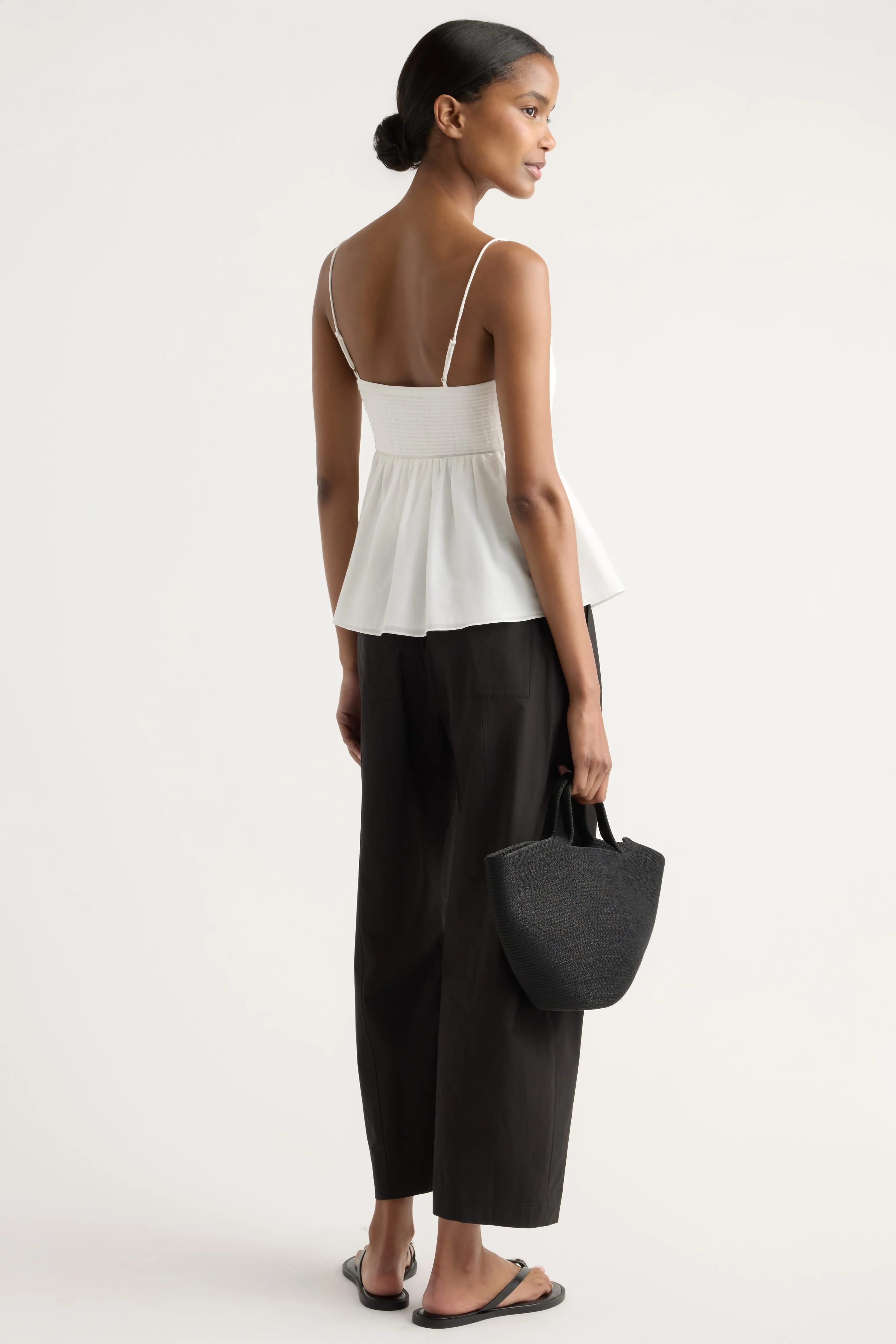 Priya Stretch-Waist Barrel-Leg Pant - Image 5