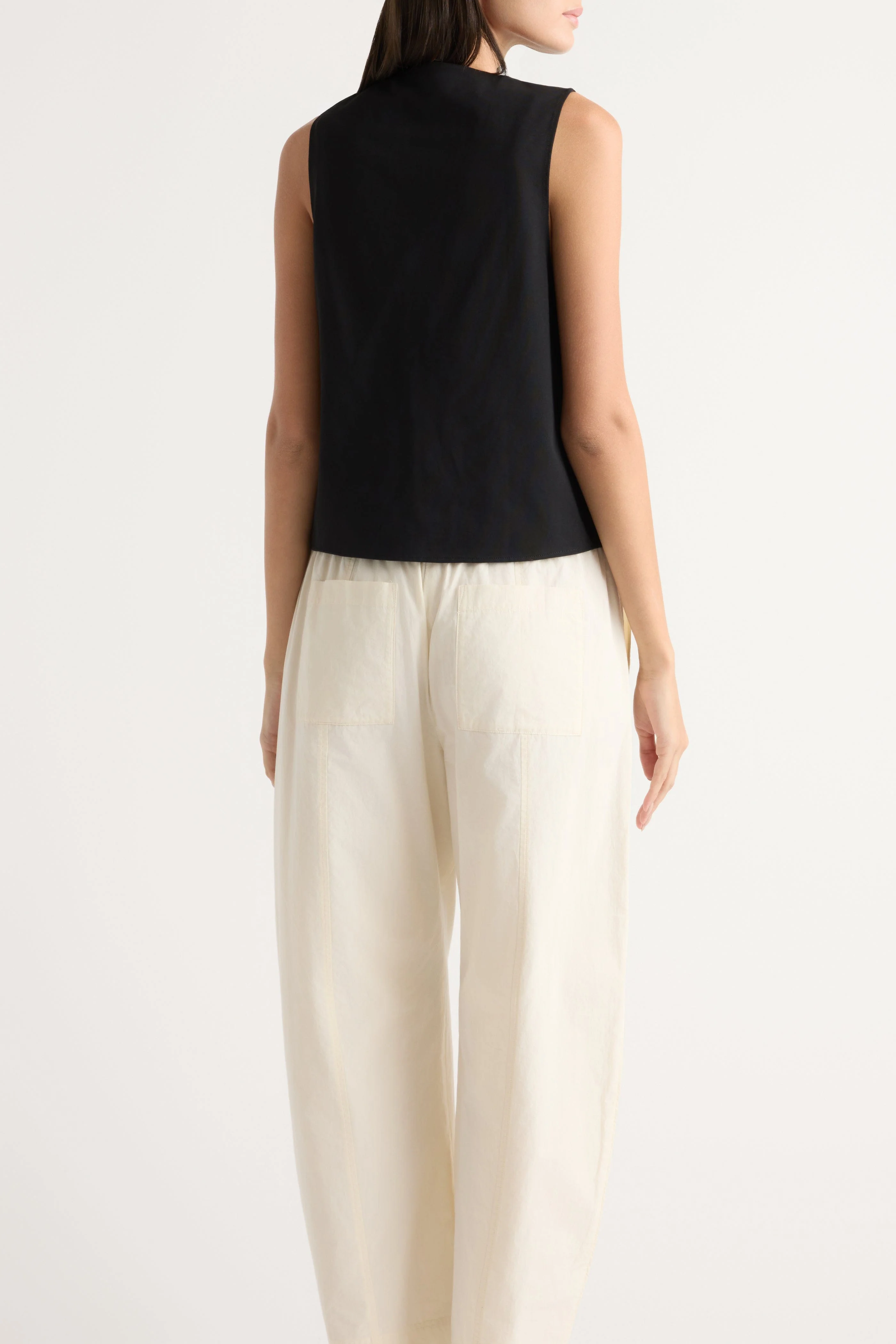 Priya Stretch-Waist Barrel-Leg Pant - Image 6