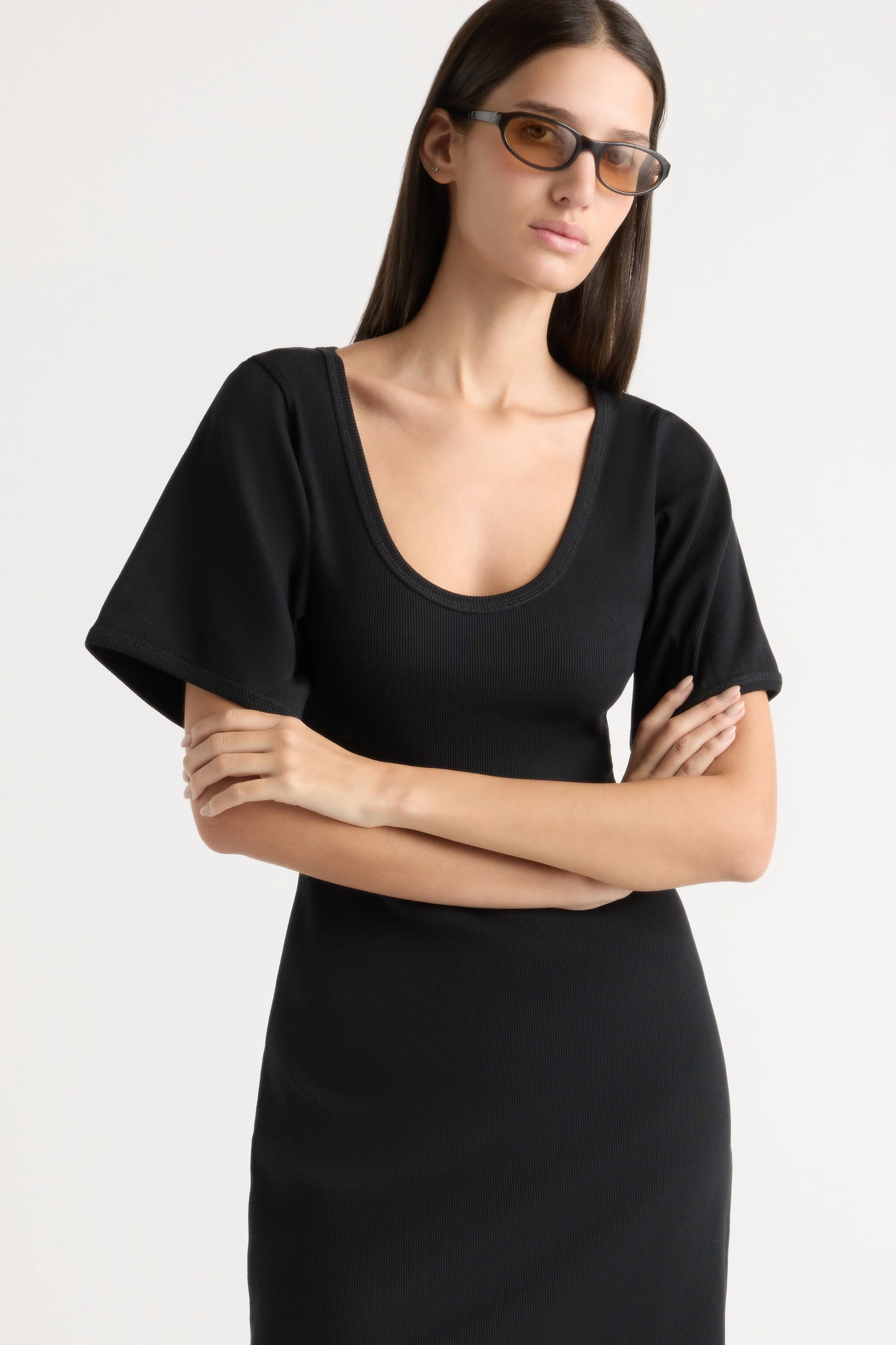 Rae Sculpted Scoop-Neck Mini Dress - Image 3