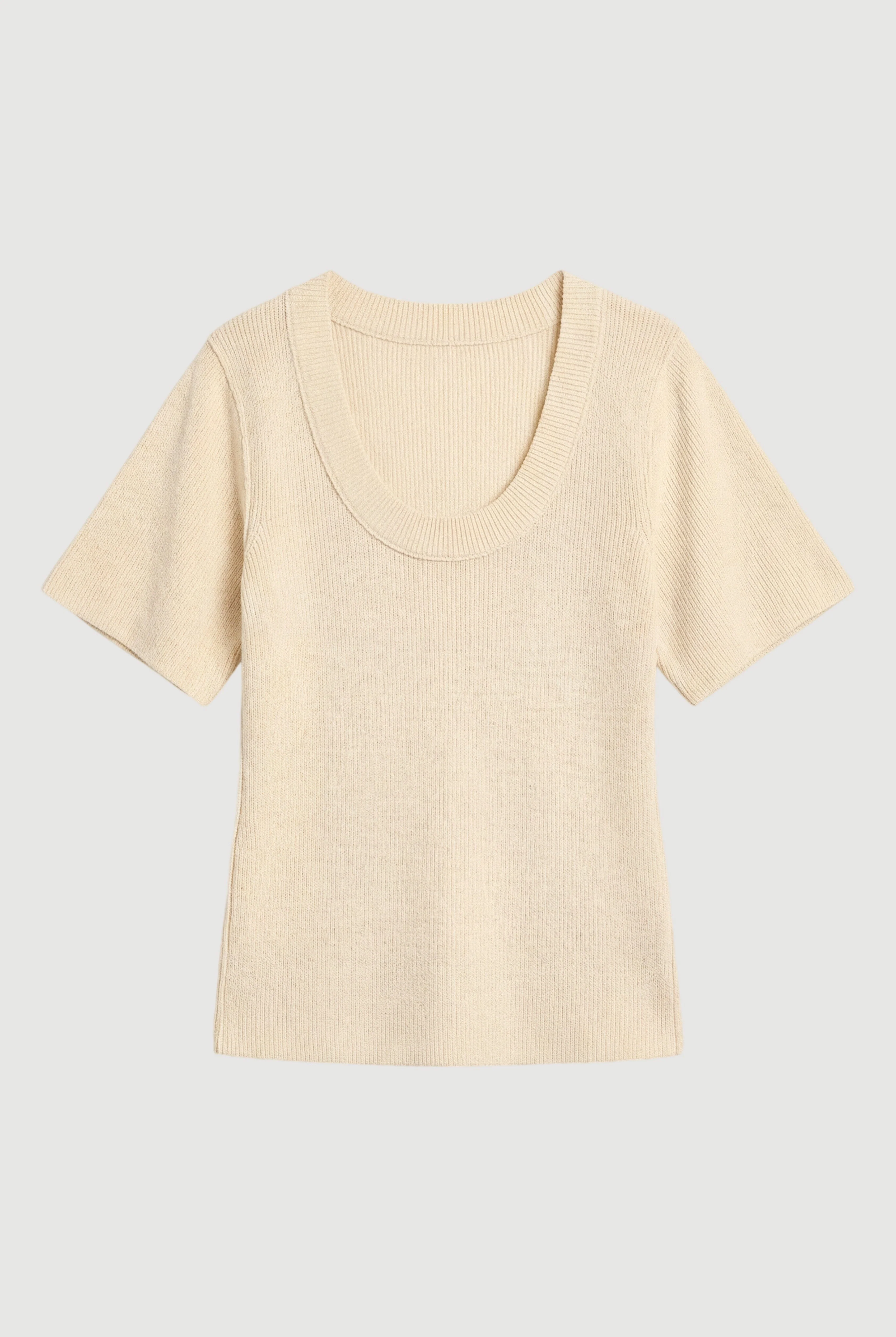 Reina Sculpted Scoop-Neck Knit Top - Image 7