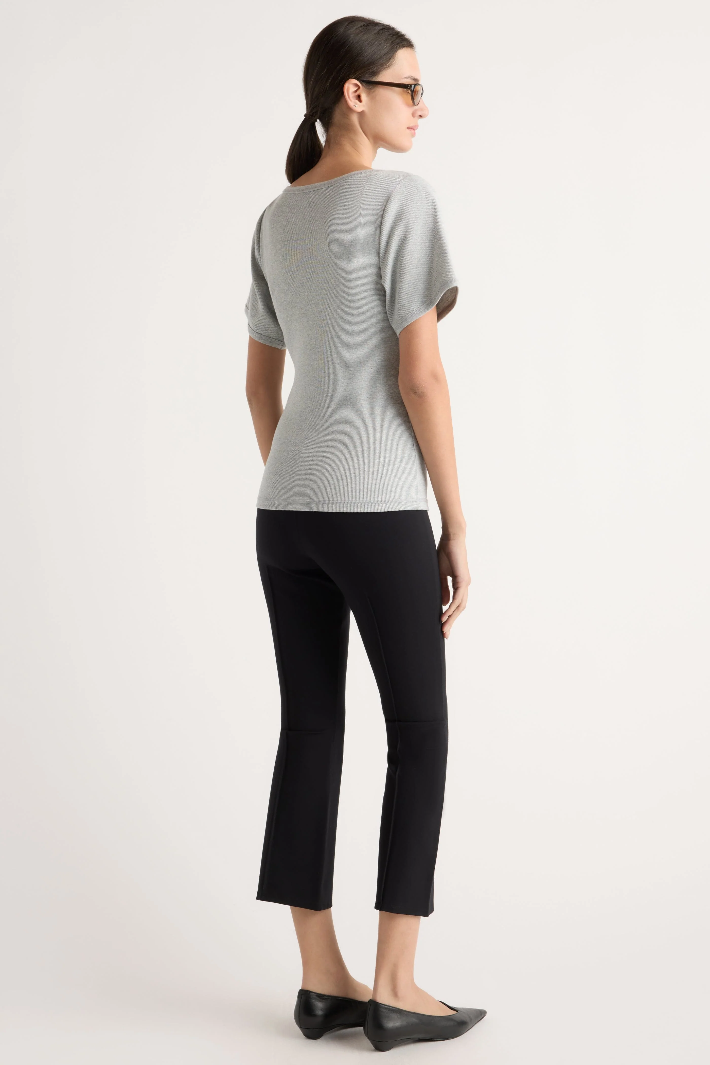 Renee Sculpted Scoop-Neck Tee - Image 7