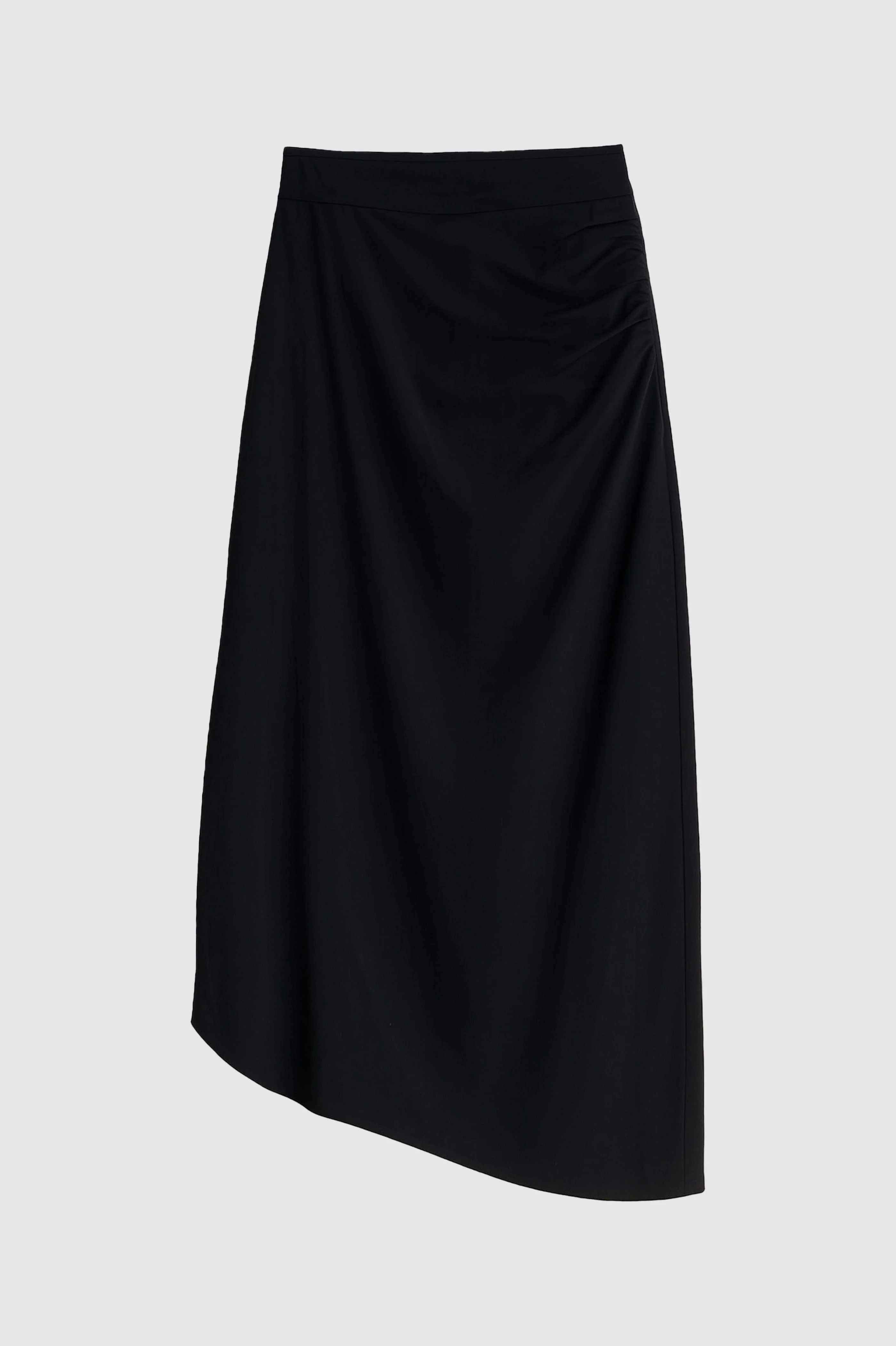 Rita Asymmetric-Hem Shirred Skirt - Image 8