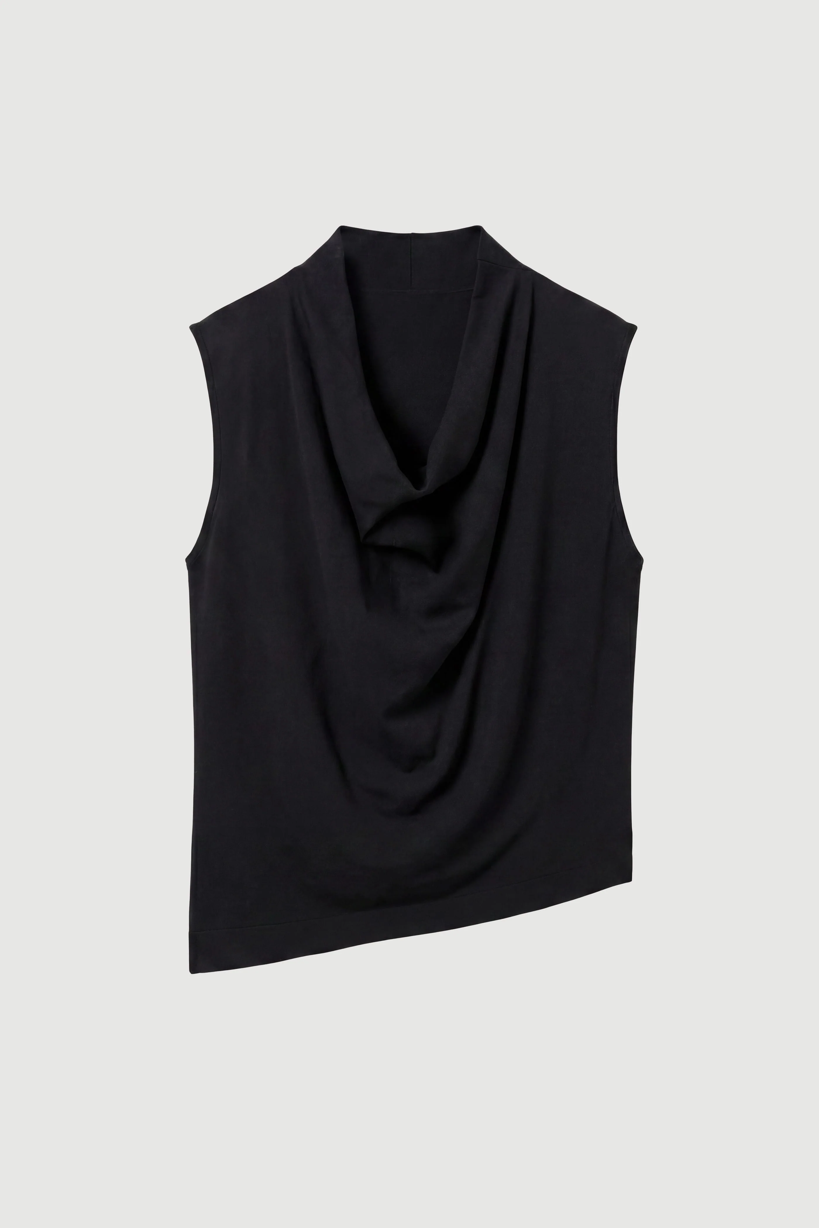 Romy Cotton-Linen Cowl-Neck Tee - Image 7