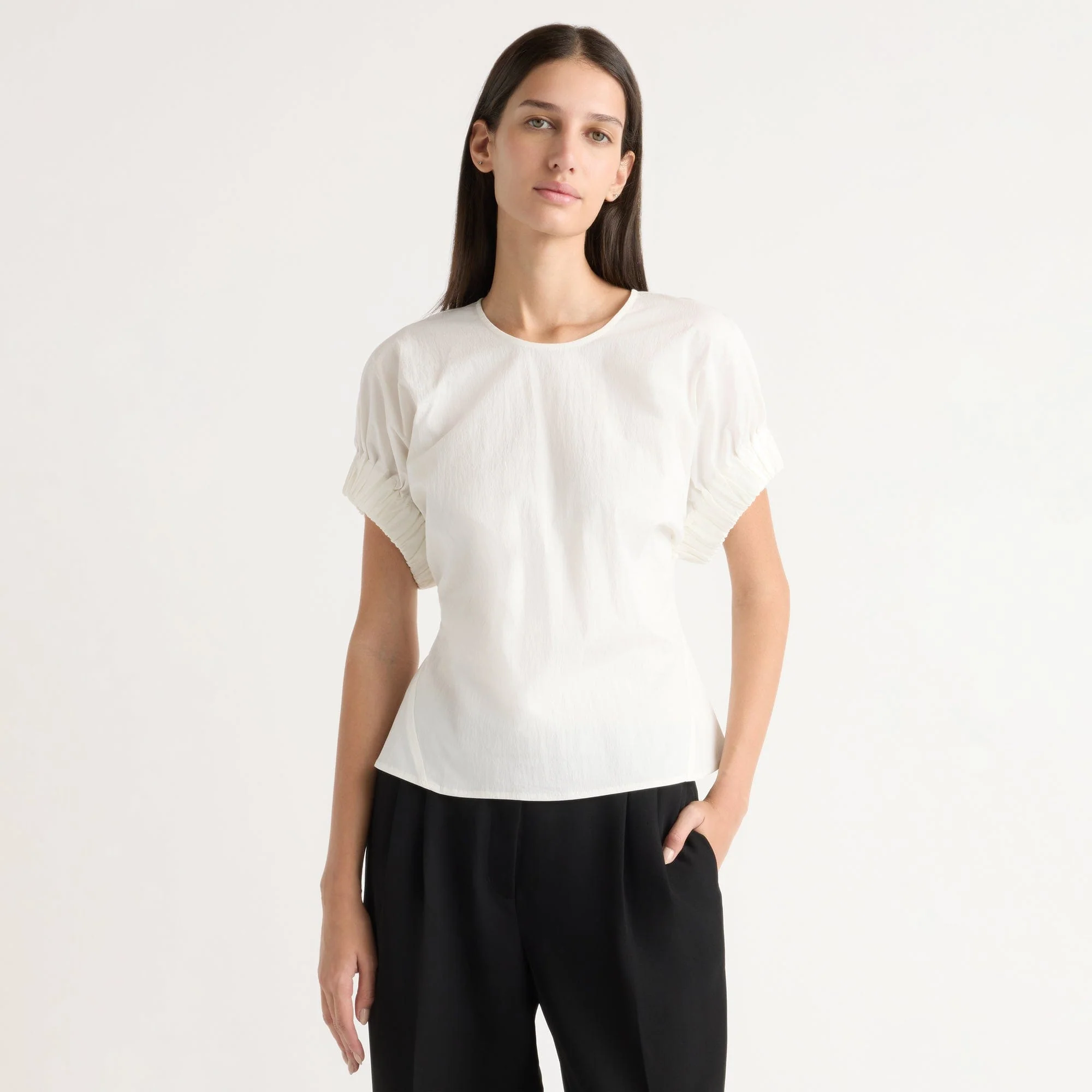 Roxanne Elasticated-Sleeve Blouse