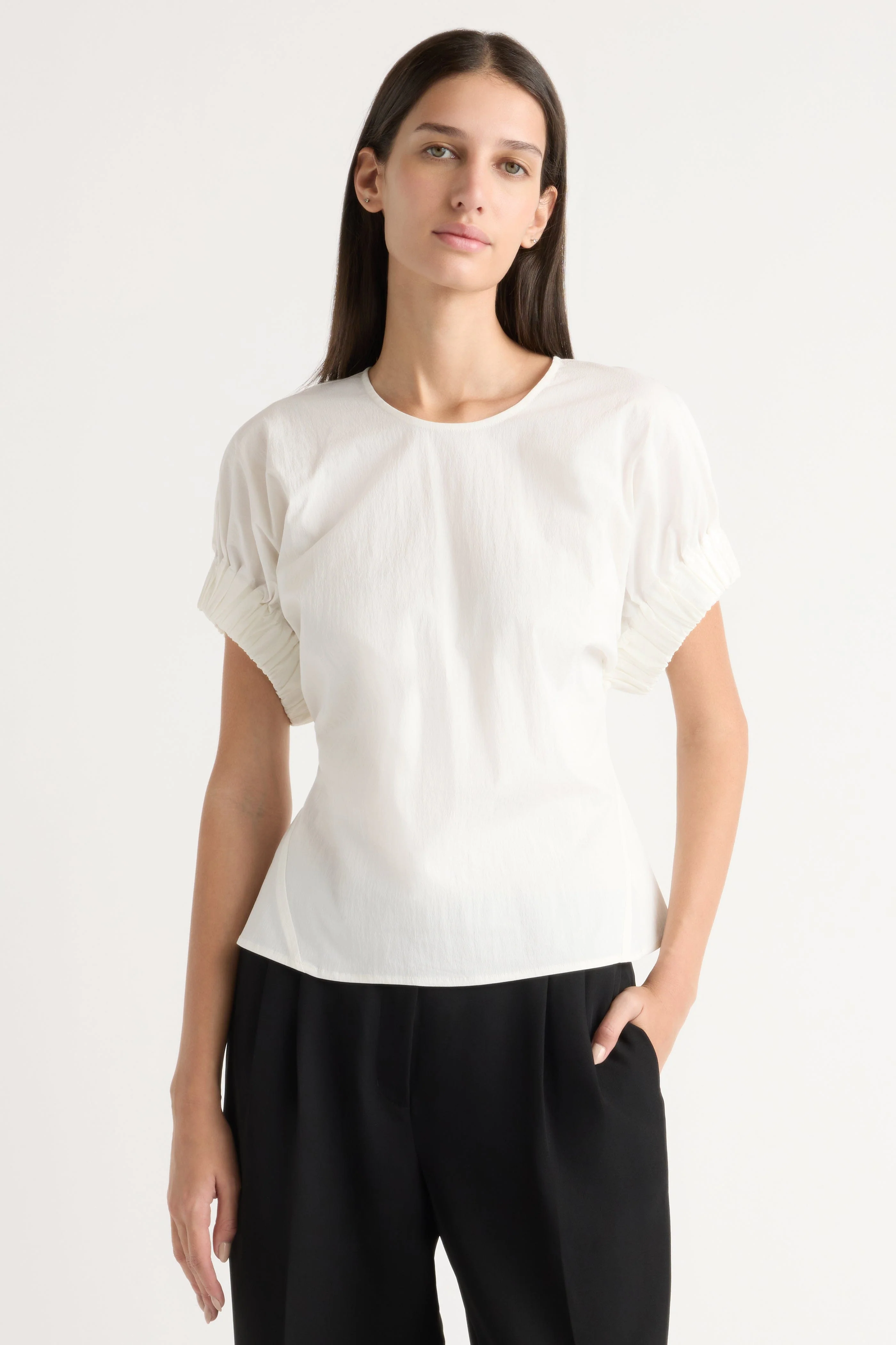 Roxanne Elasticated-Sleeve Blouse - Image 2