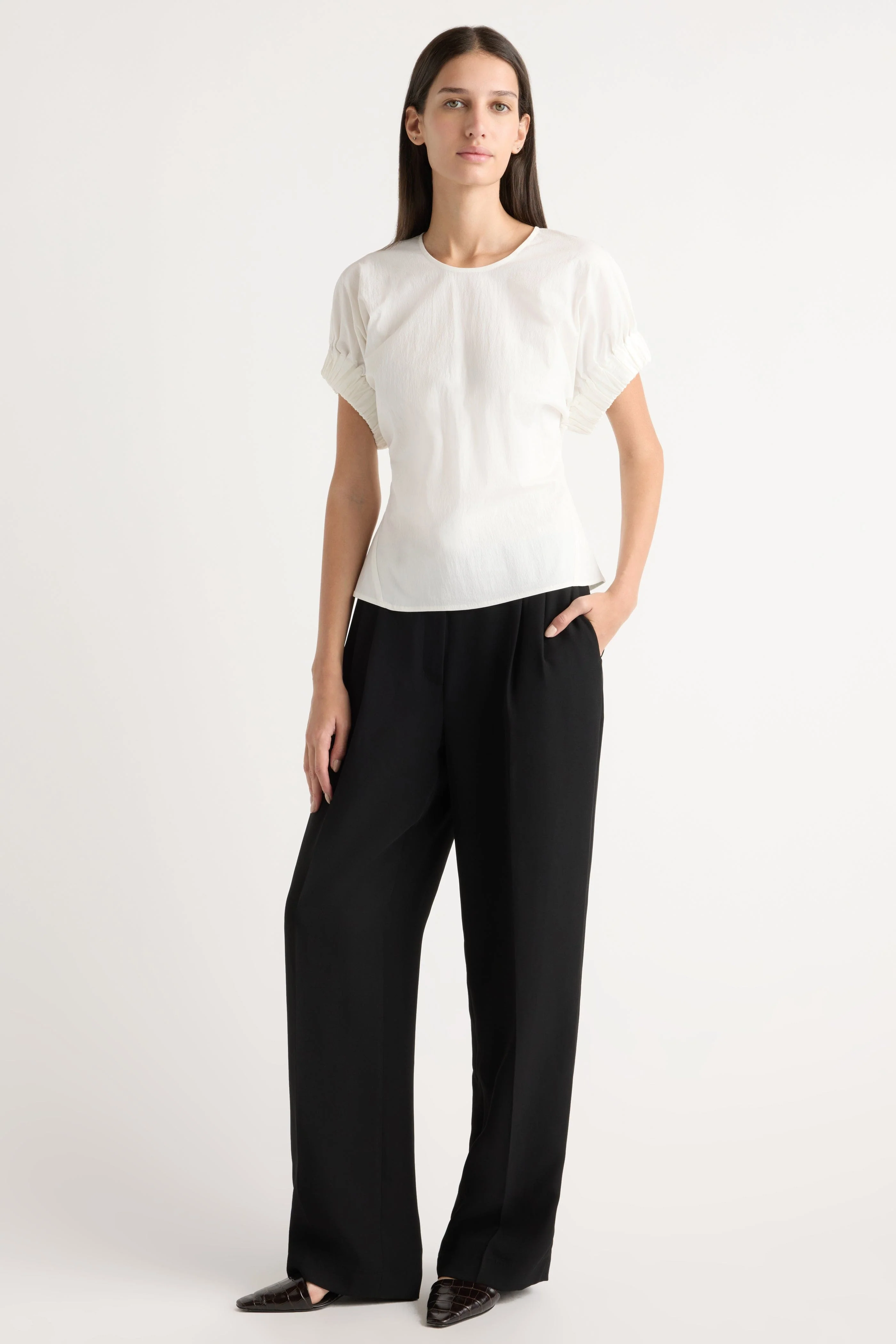 Roxanne Elasticated-Sleeve Blouse - Image 3