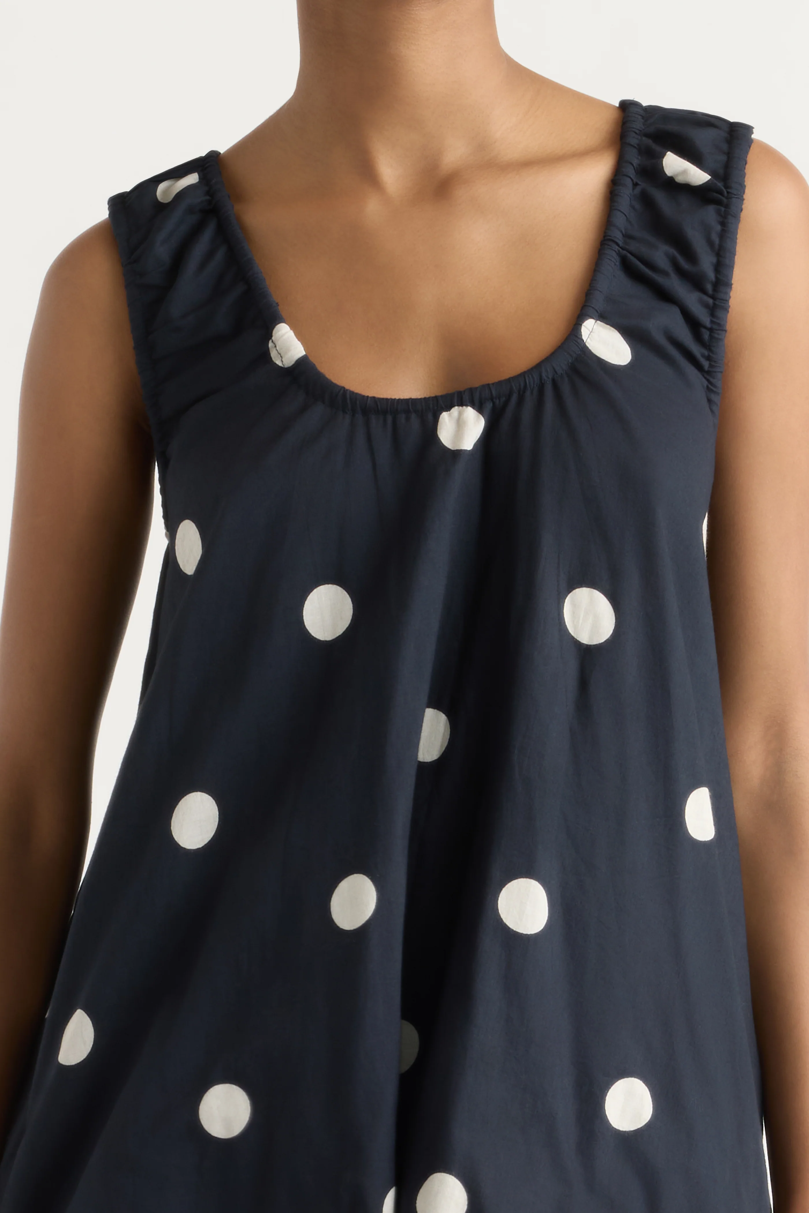 Saehee Lightweight Polka Dot Tunic Top - Image 4