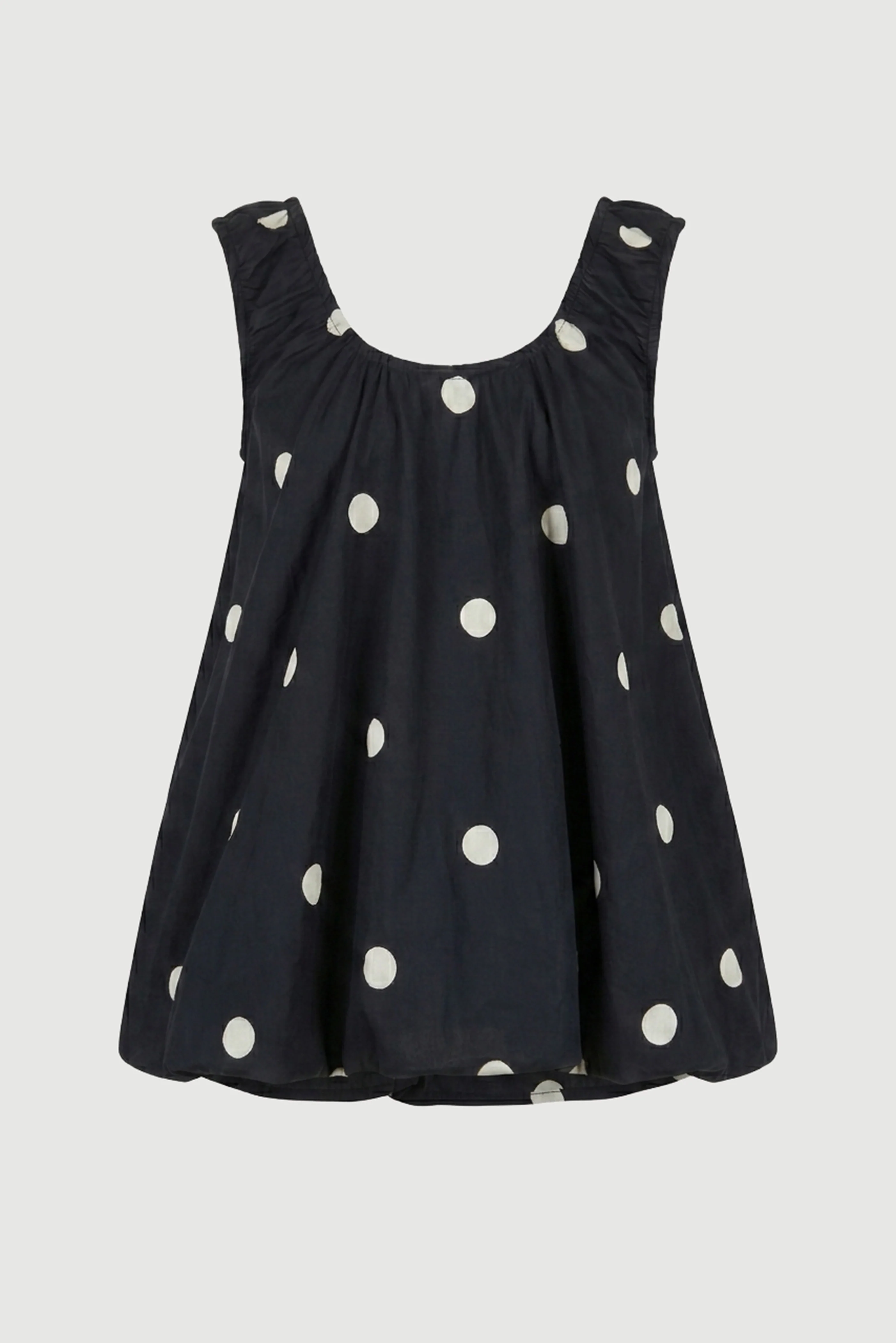 Saehee Lightweight Polka Dot Tunic Top - Image 9