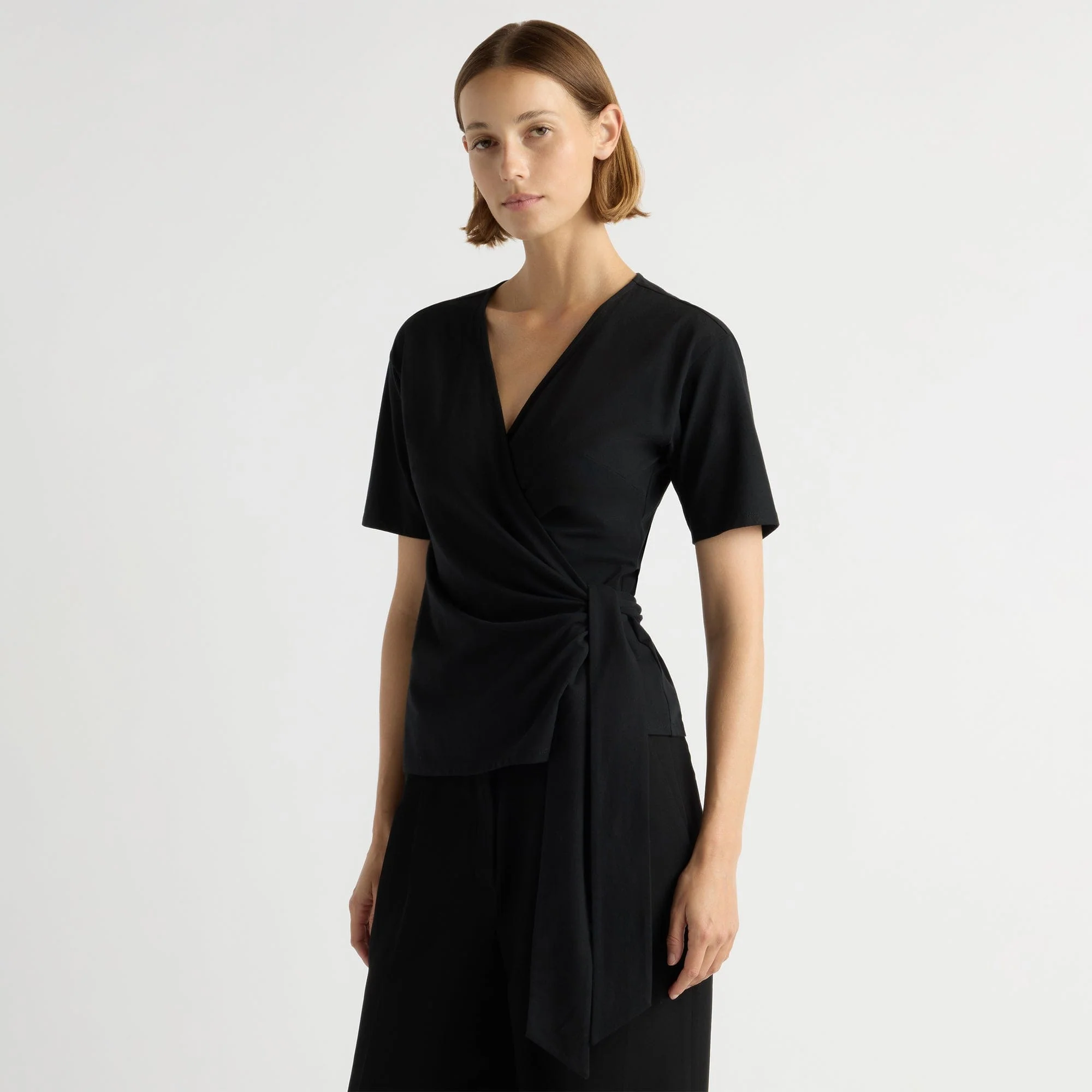Sena Organic Cotton Wrap Tee