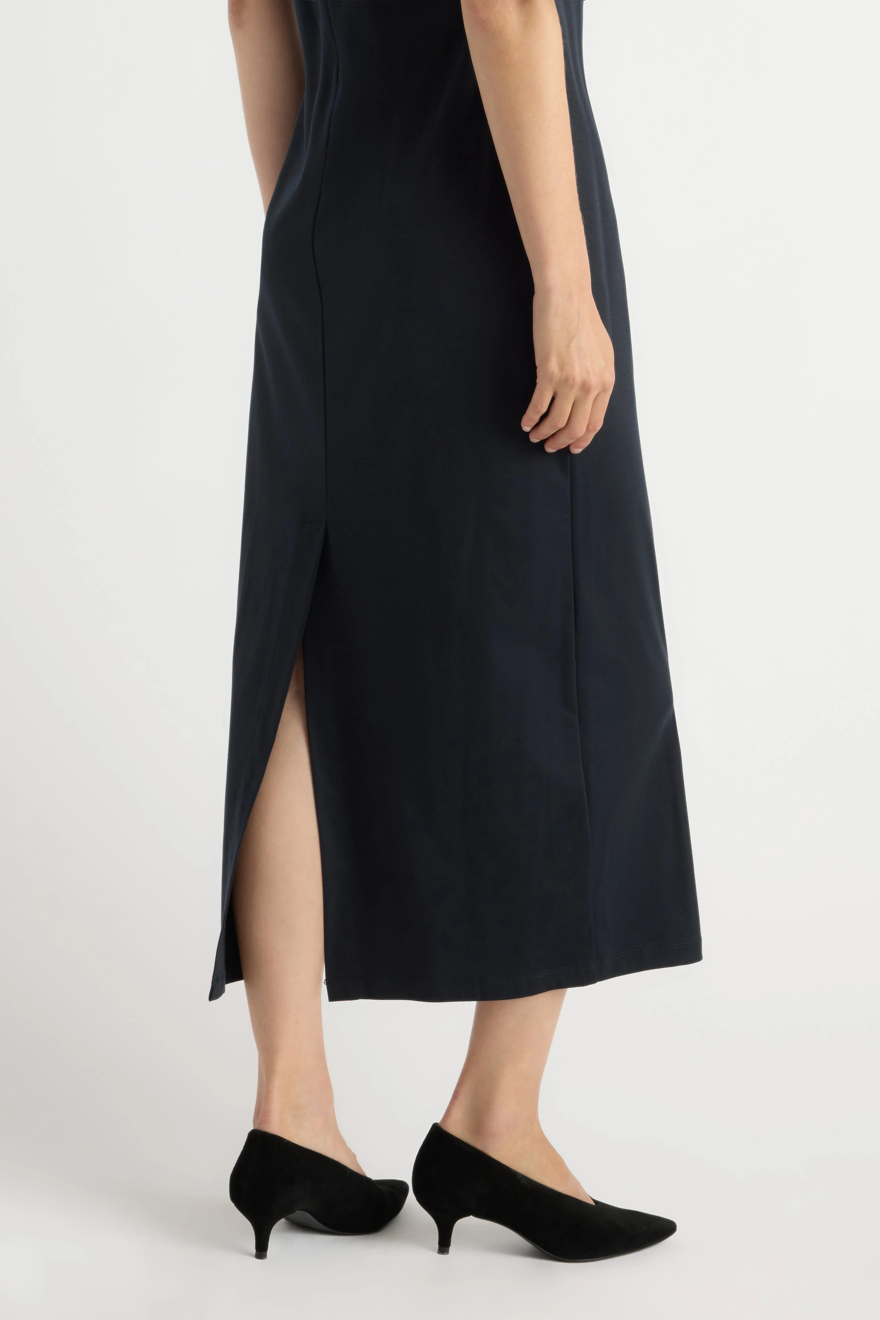 Seren Pima-Cotton Foldover-Sleeve Dress - Image 6
