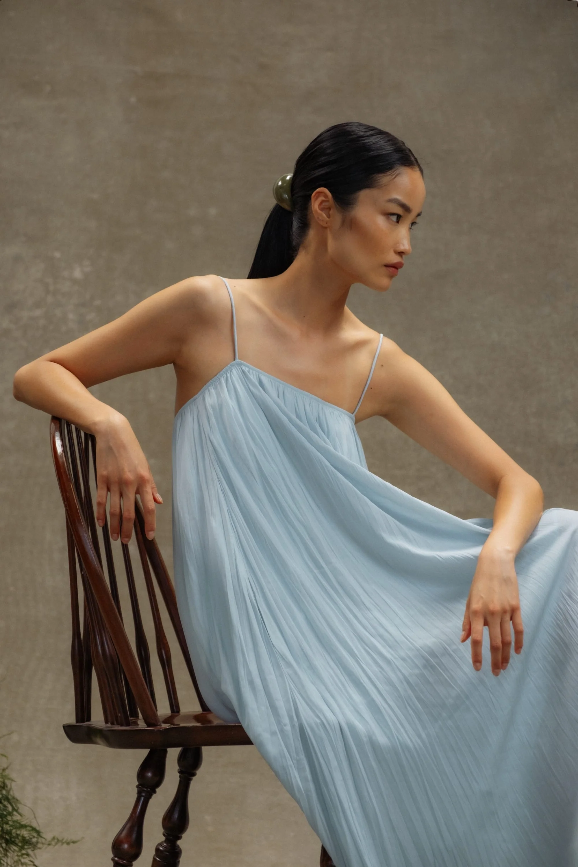 Solange Crinkled Maxi Dress - Image 8