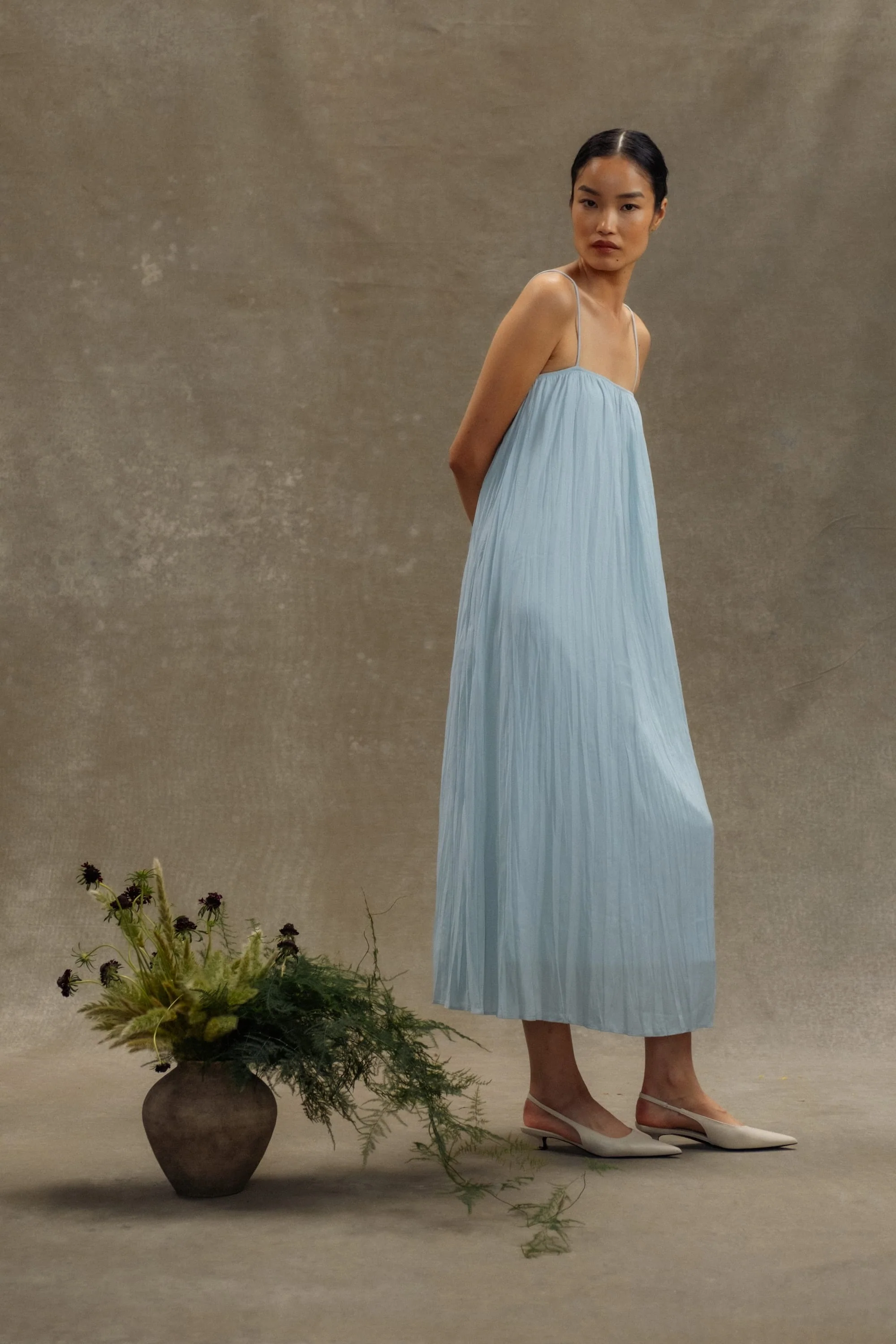Solange Crinkled Maxi Dress - Image 9