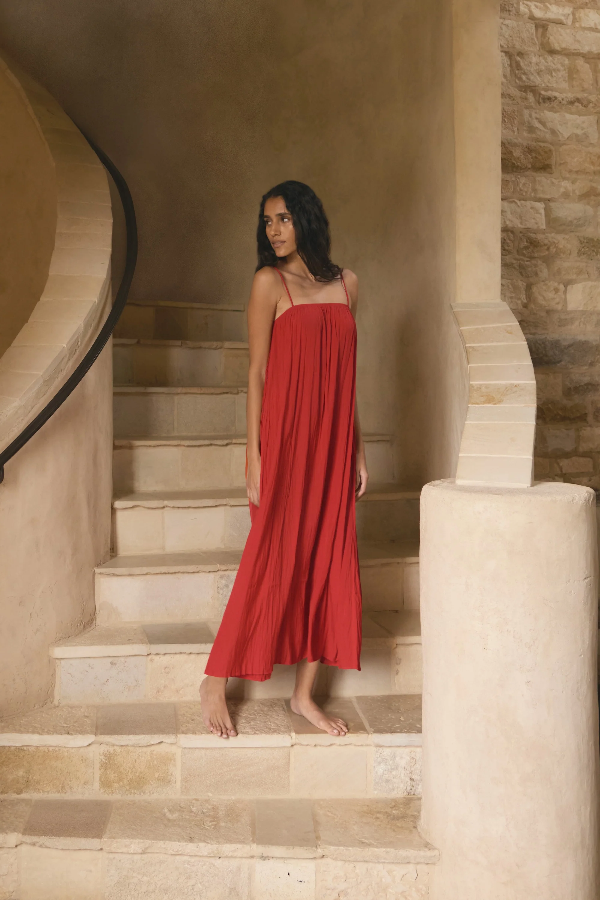 Solange Crinkled Maxi Dress - Image 7