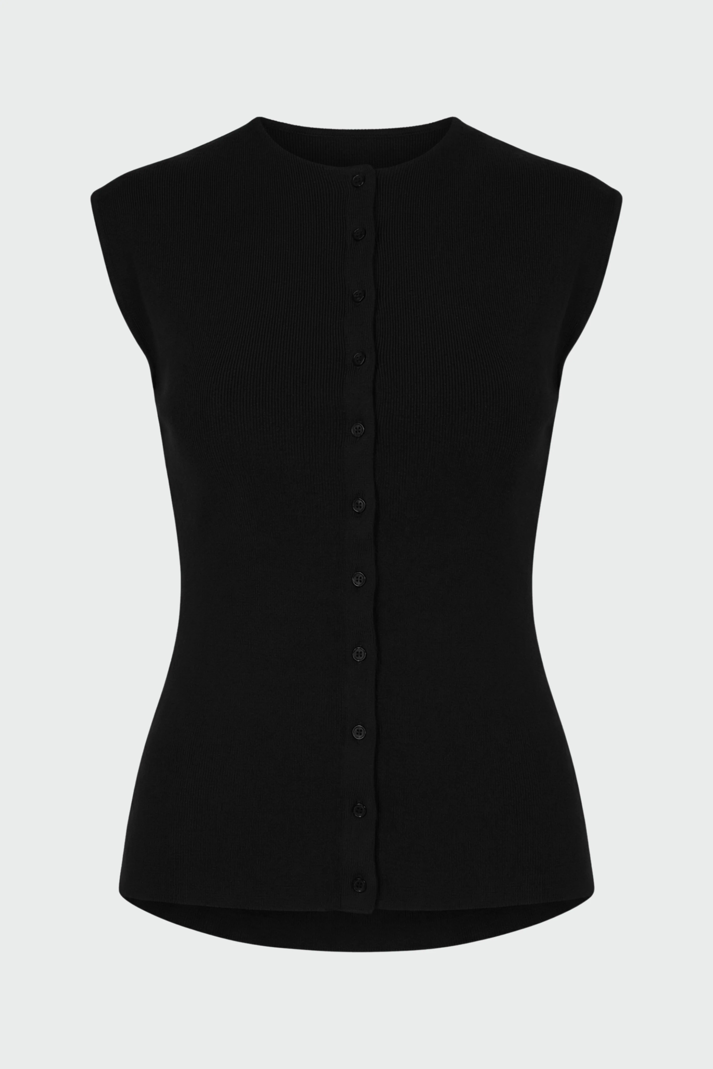 Solara Cotton Button Sweater Top - Image 8