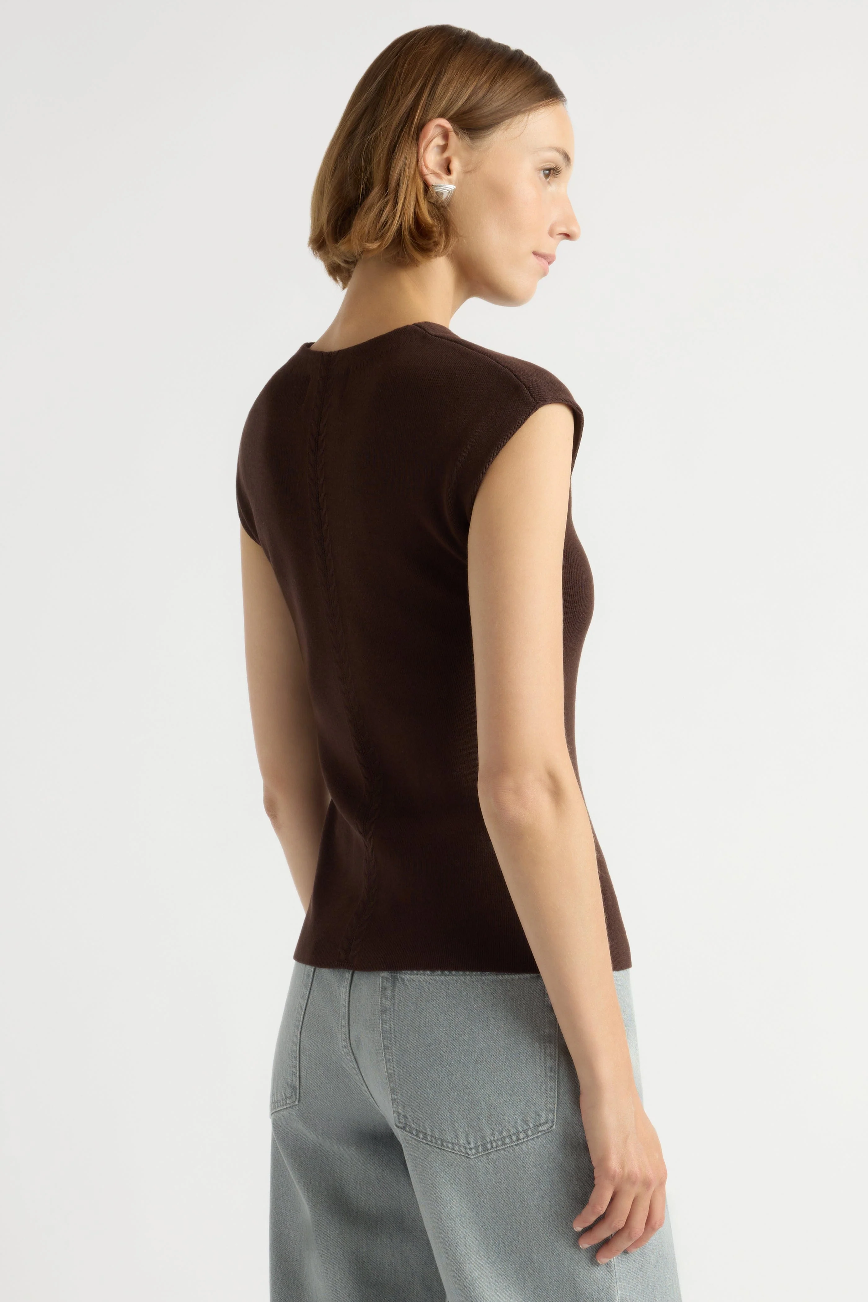 Solara Cotton Button Sweater Top - Image 7