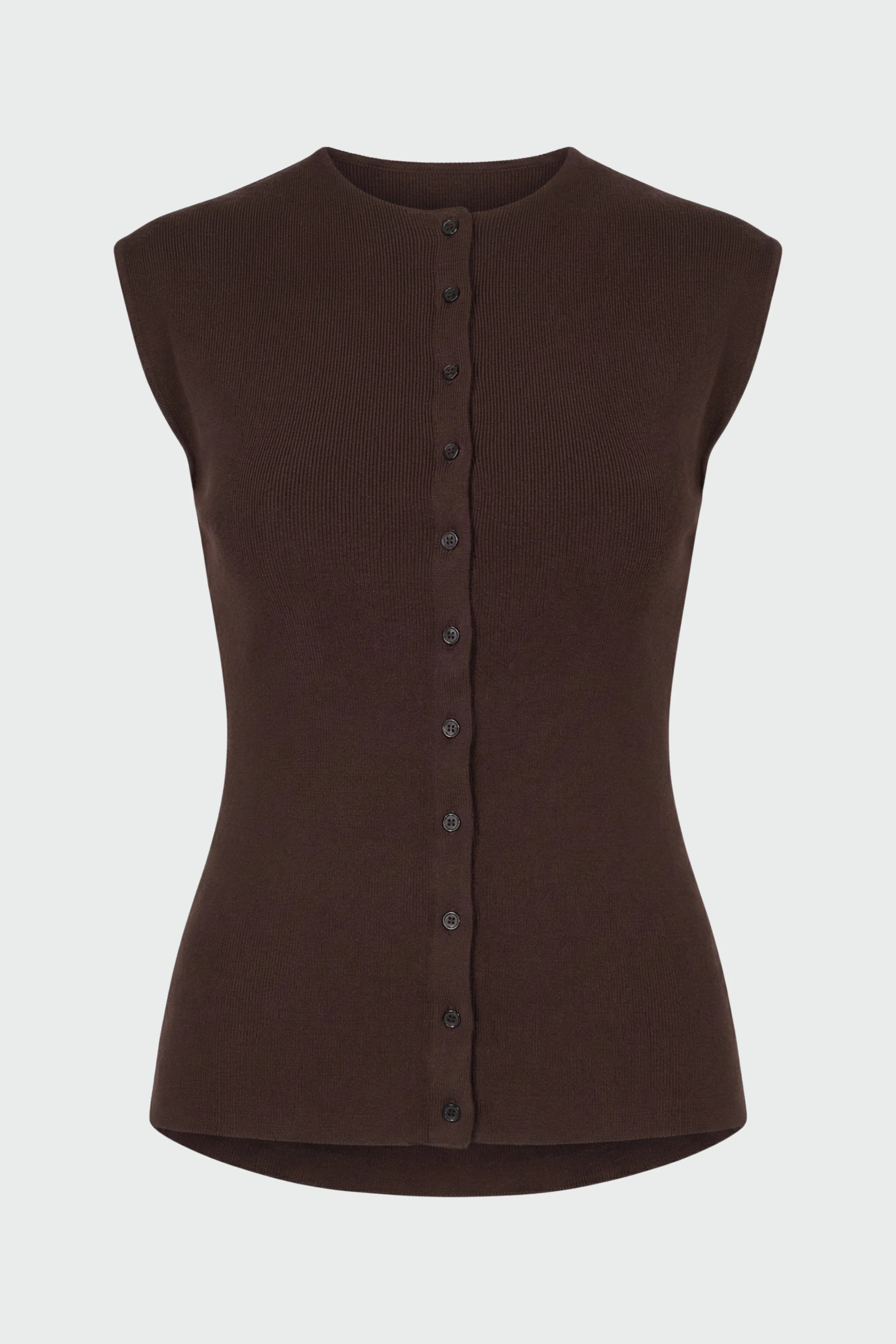 Solara Cotton Button Sweater Top - Image 9