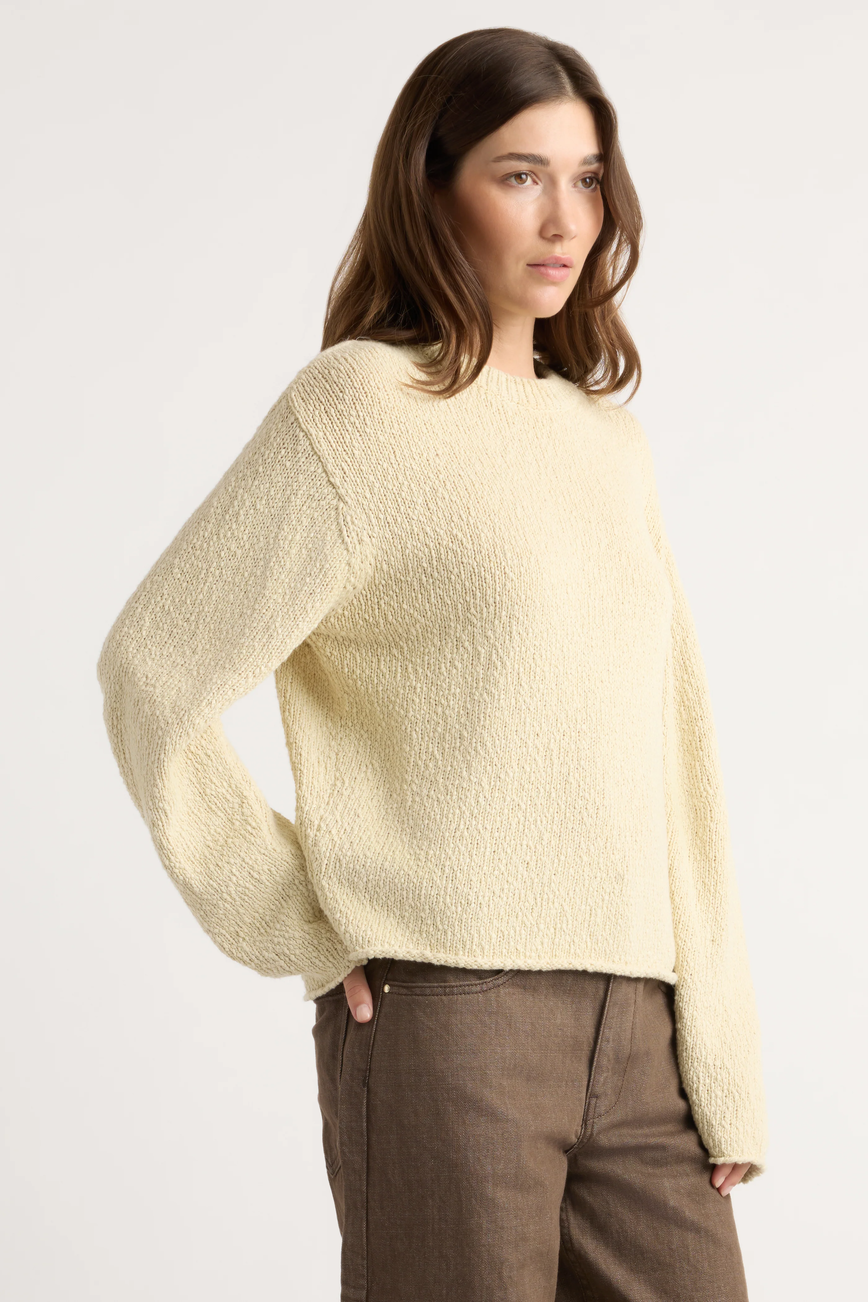 Sonya Textured Organic Cotton Sweater - Image 2