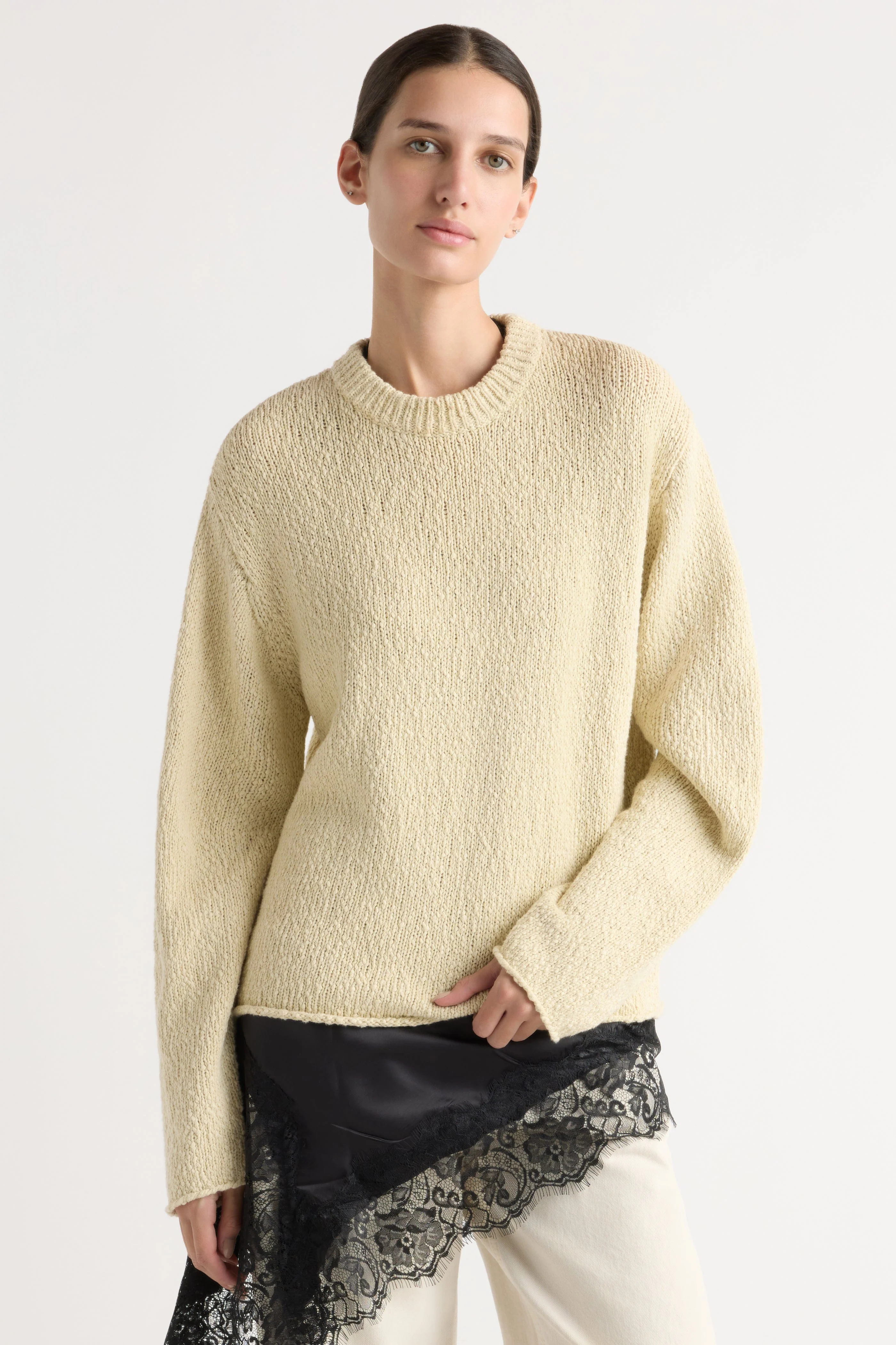 Sonya Textured Organic Cotton Sweater - Image 6