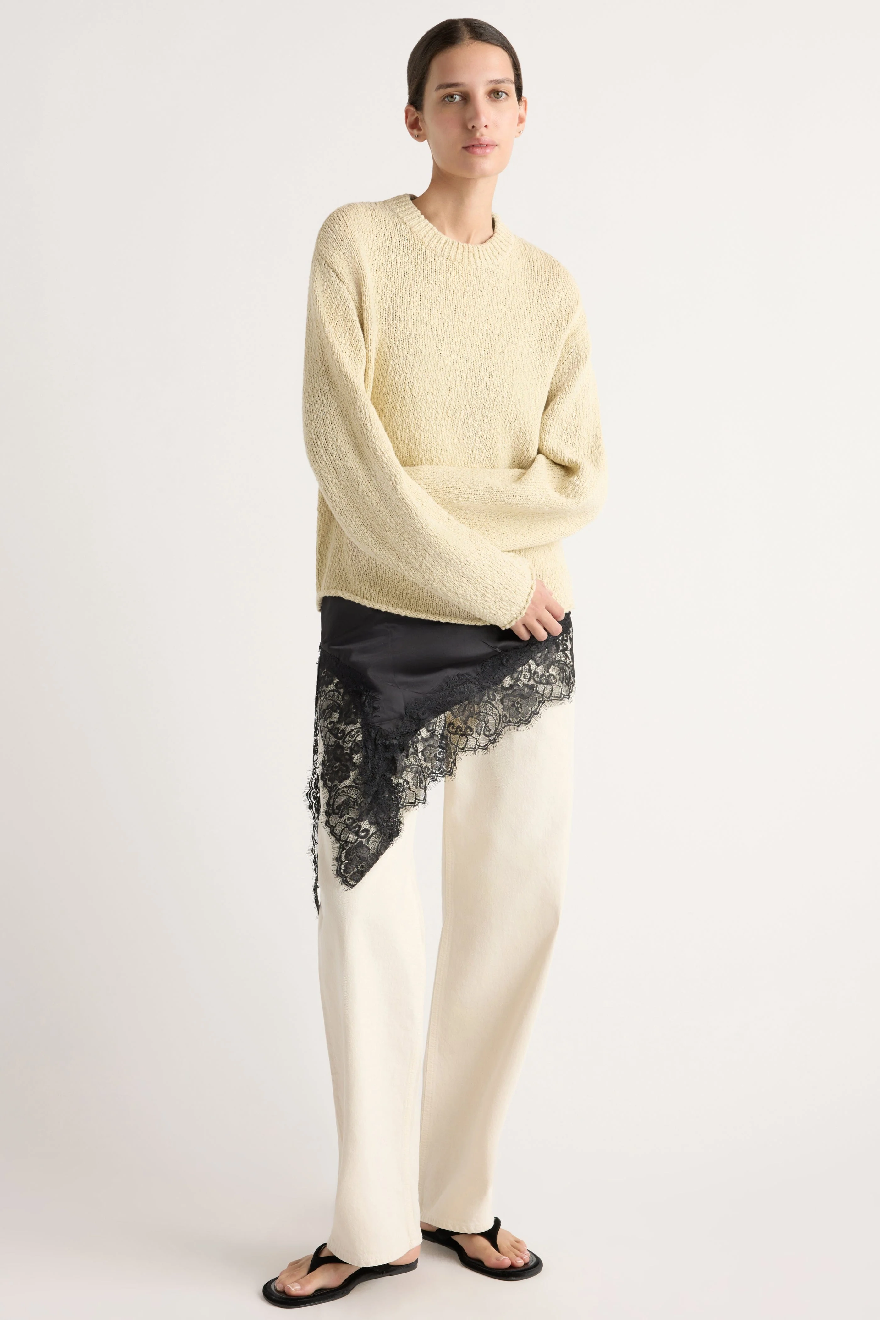 Sonya Textured Organic Cotton Sweater - Image 7