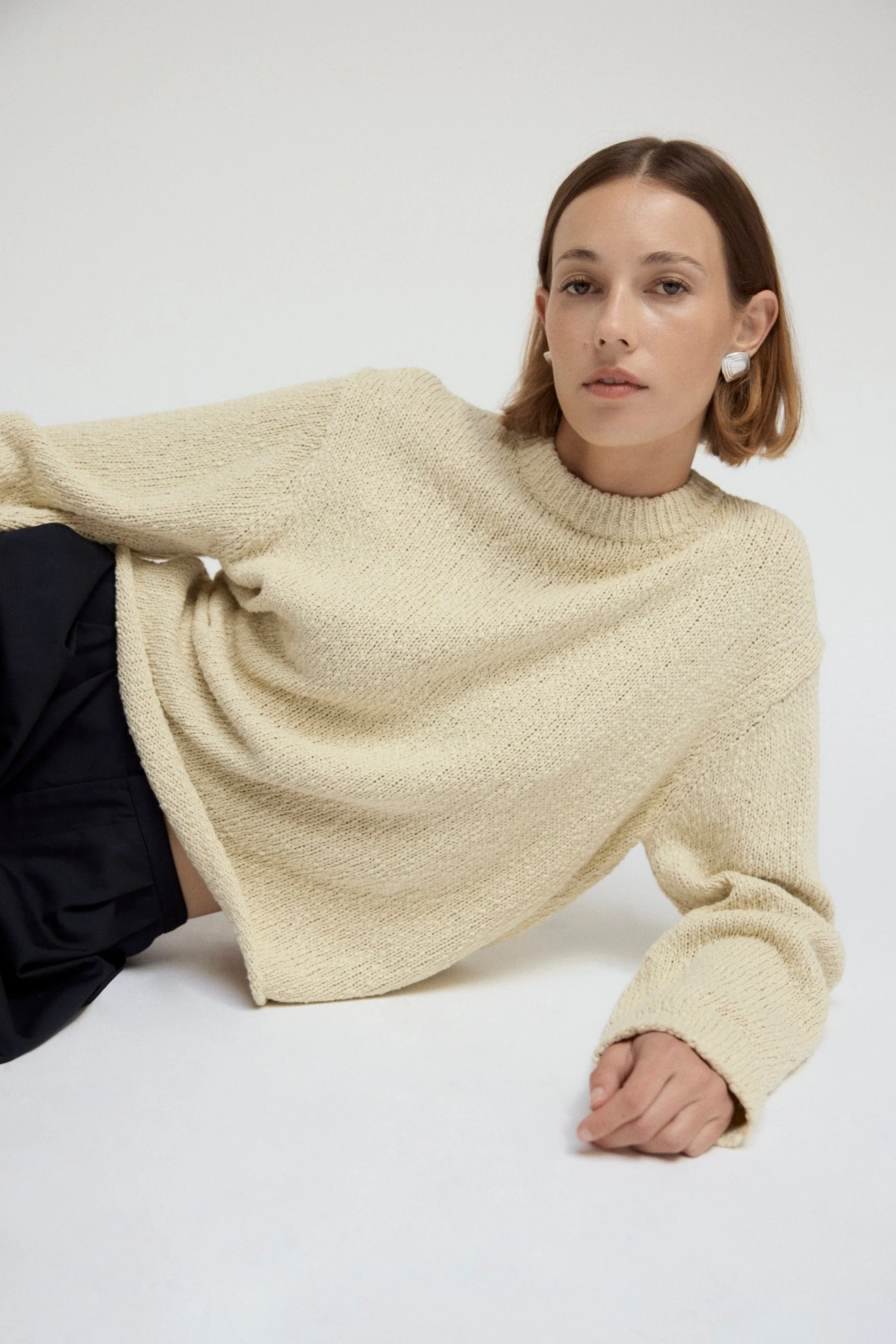 Sonya Textured Organic Cotton Sweater - Image 8