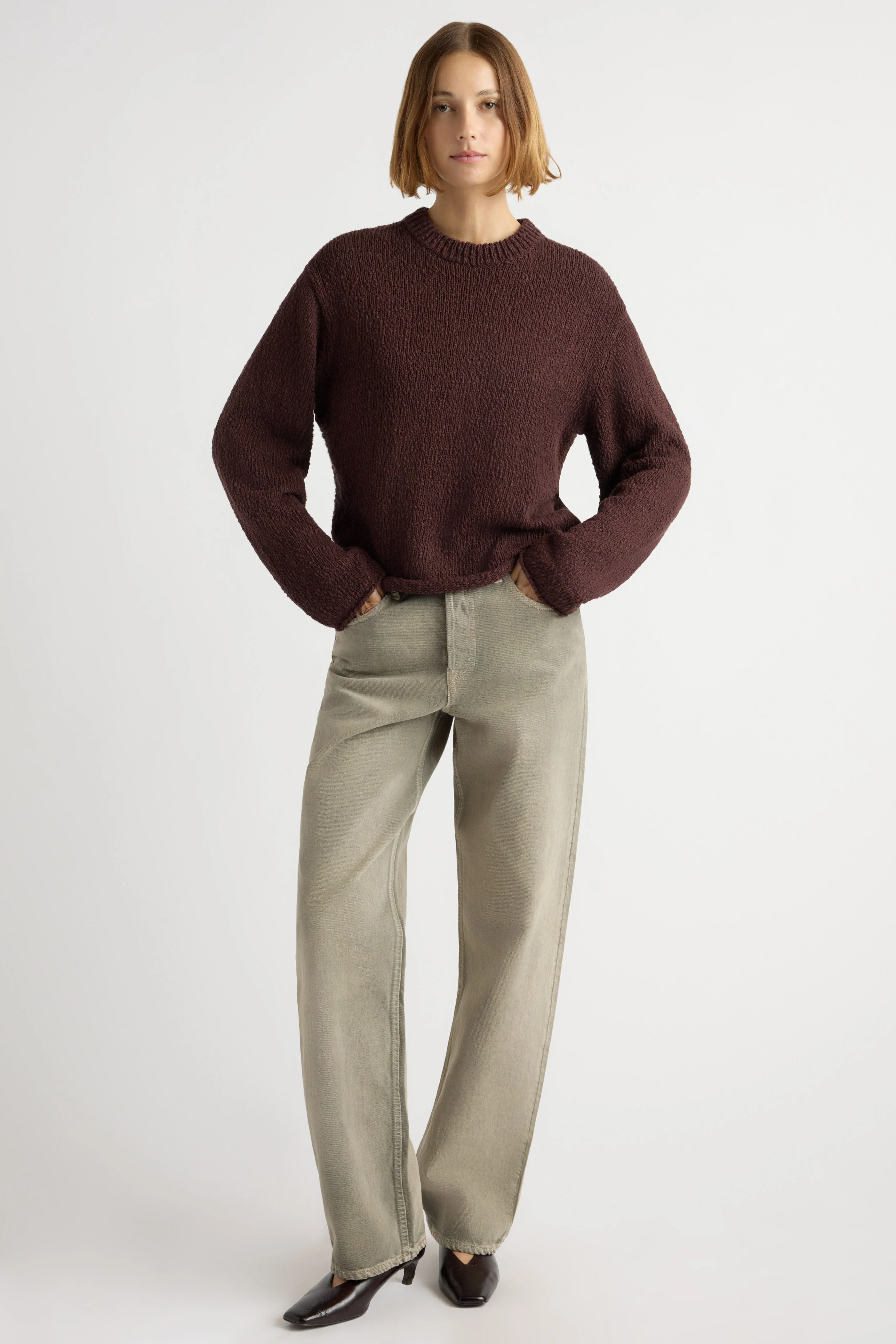 Sonya Textured Organic Cotton Sweater - Image 2