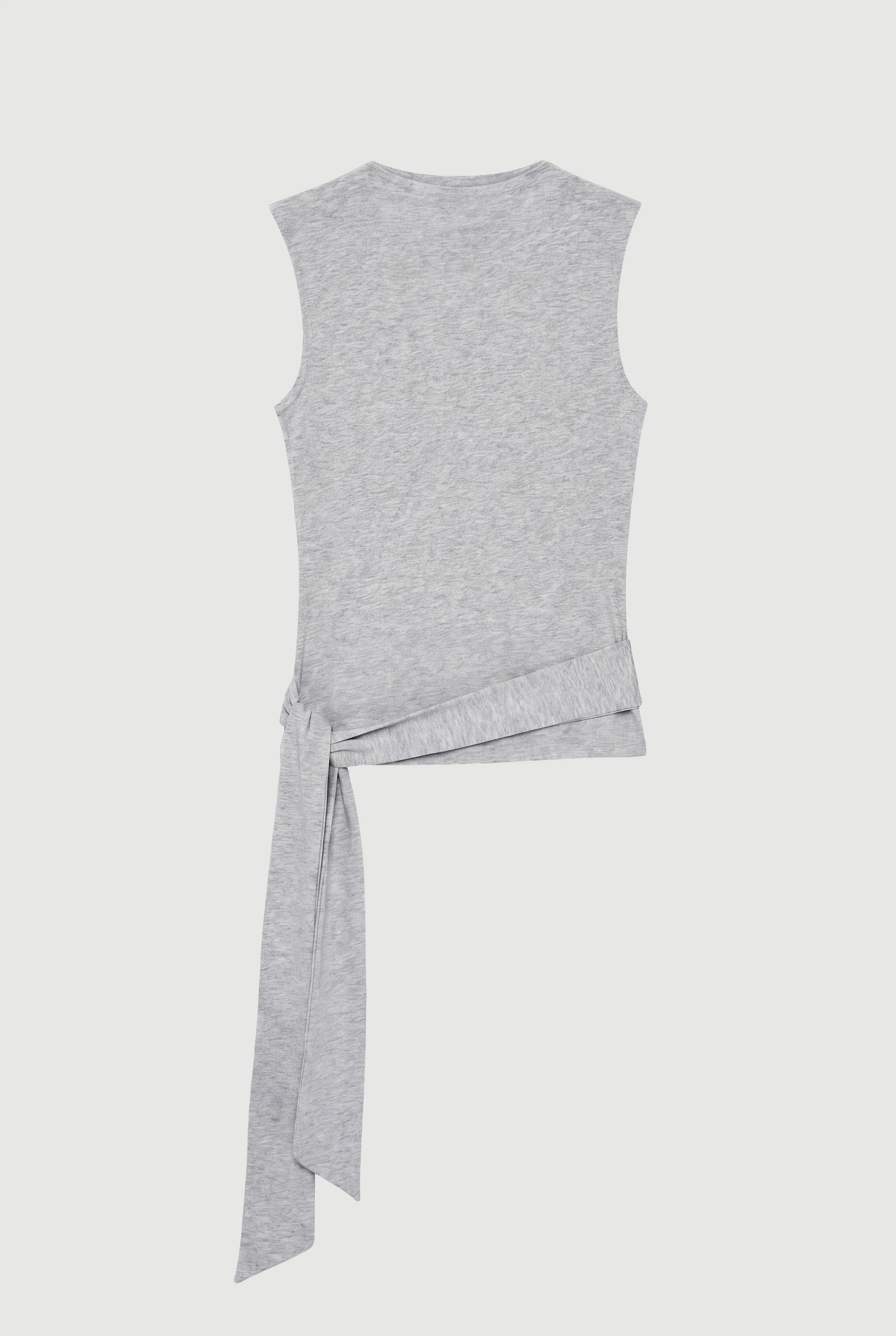 Sylvia Tie-Hem Slit-Neck Tank - Image 9