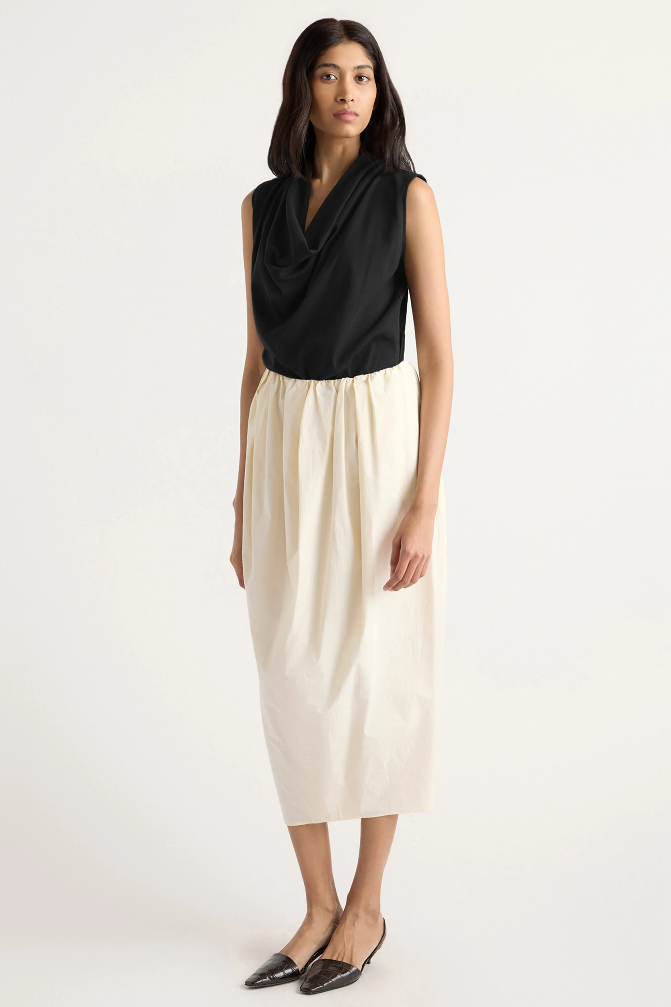 Tabitha Tulip-Wrap Hem Skirt - Image 2