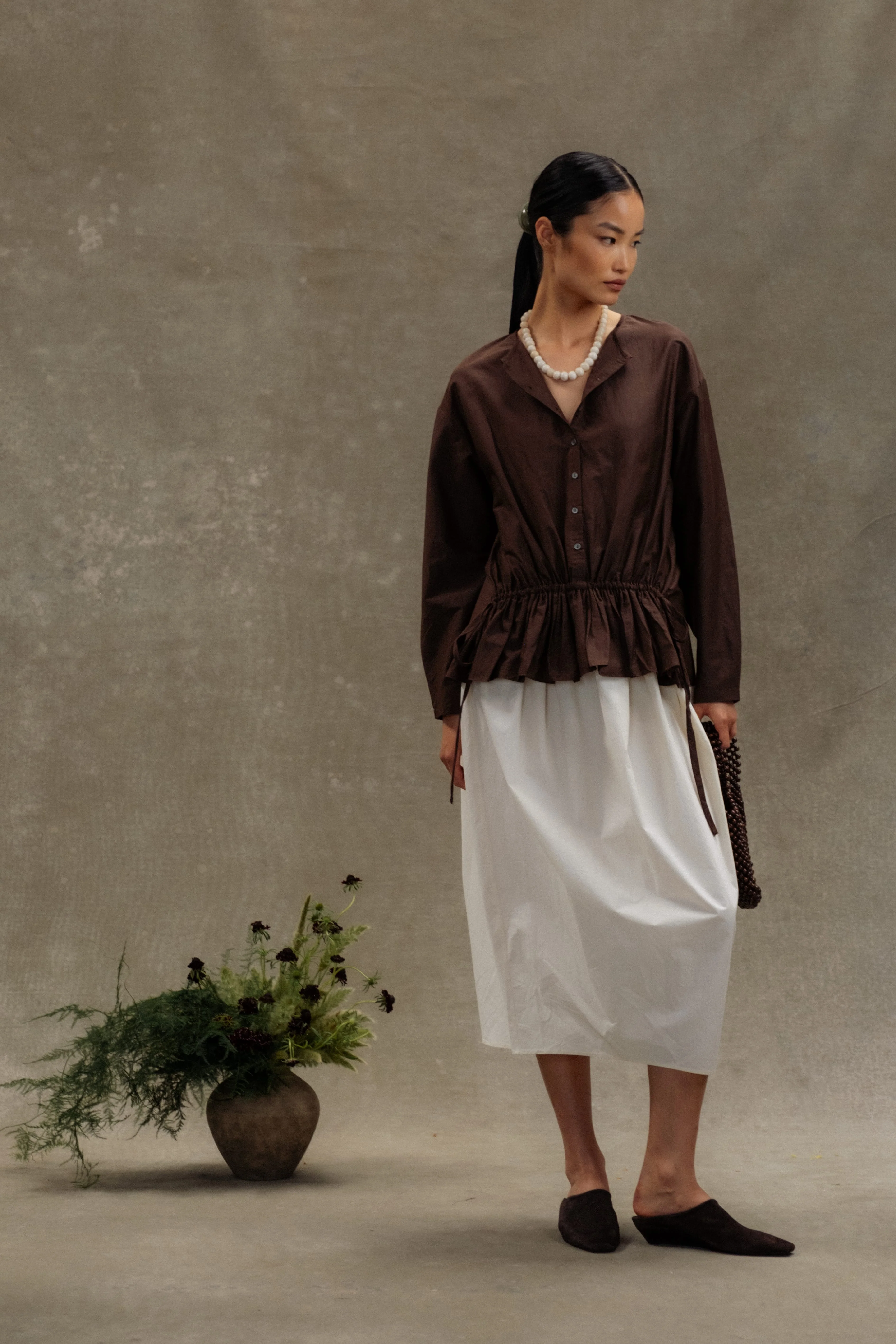 Tabitha Tulip-Wrap Hem Skirt - Image 8