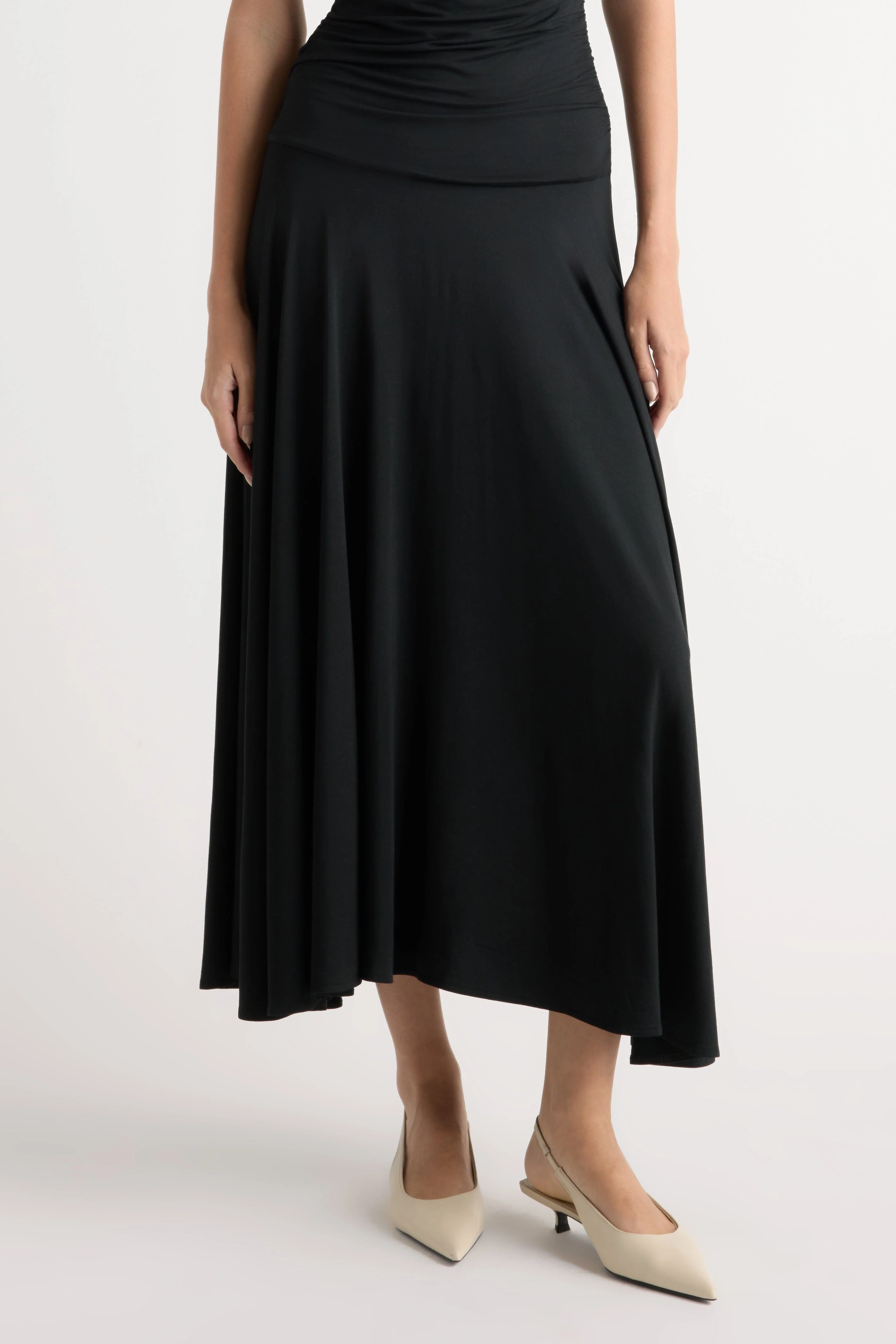 Tamsin Ruched Drop-Waist Maxi Dress - Image 5