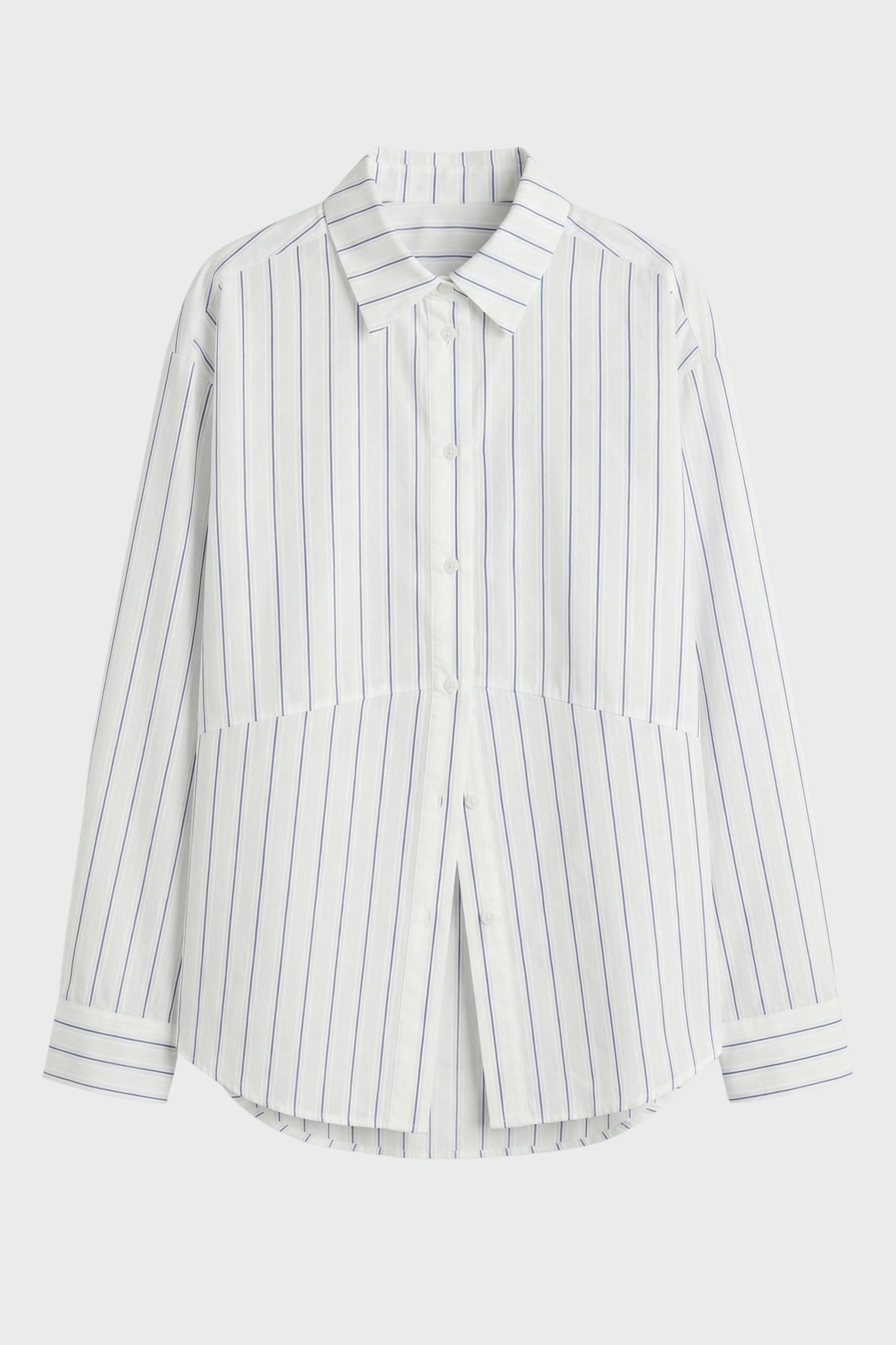 Tarinah Front-Split Striped Shirt - Image 8