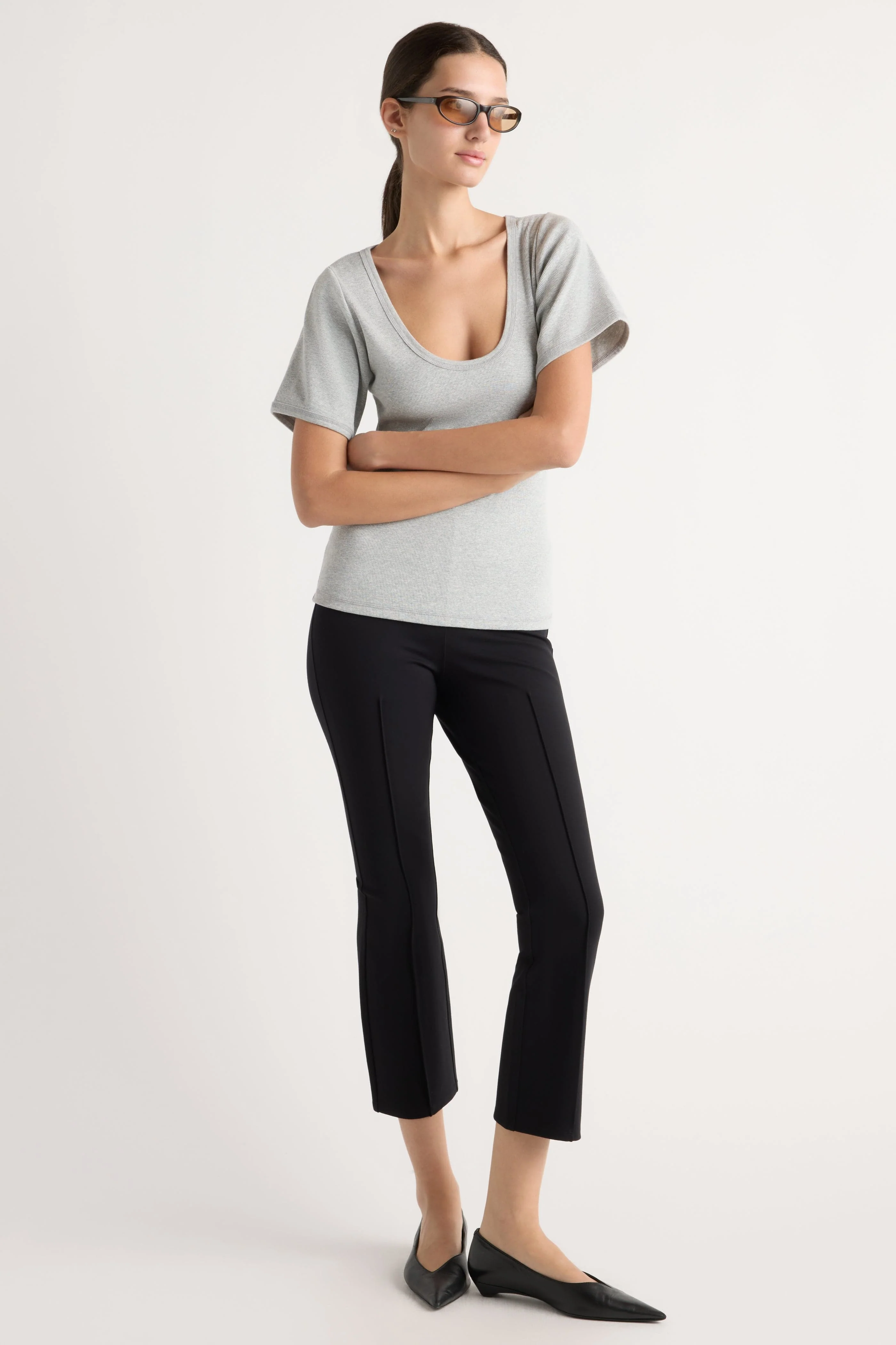 Tez Kick-Flare Ponte Stretch Pant - Image 3