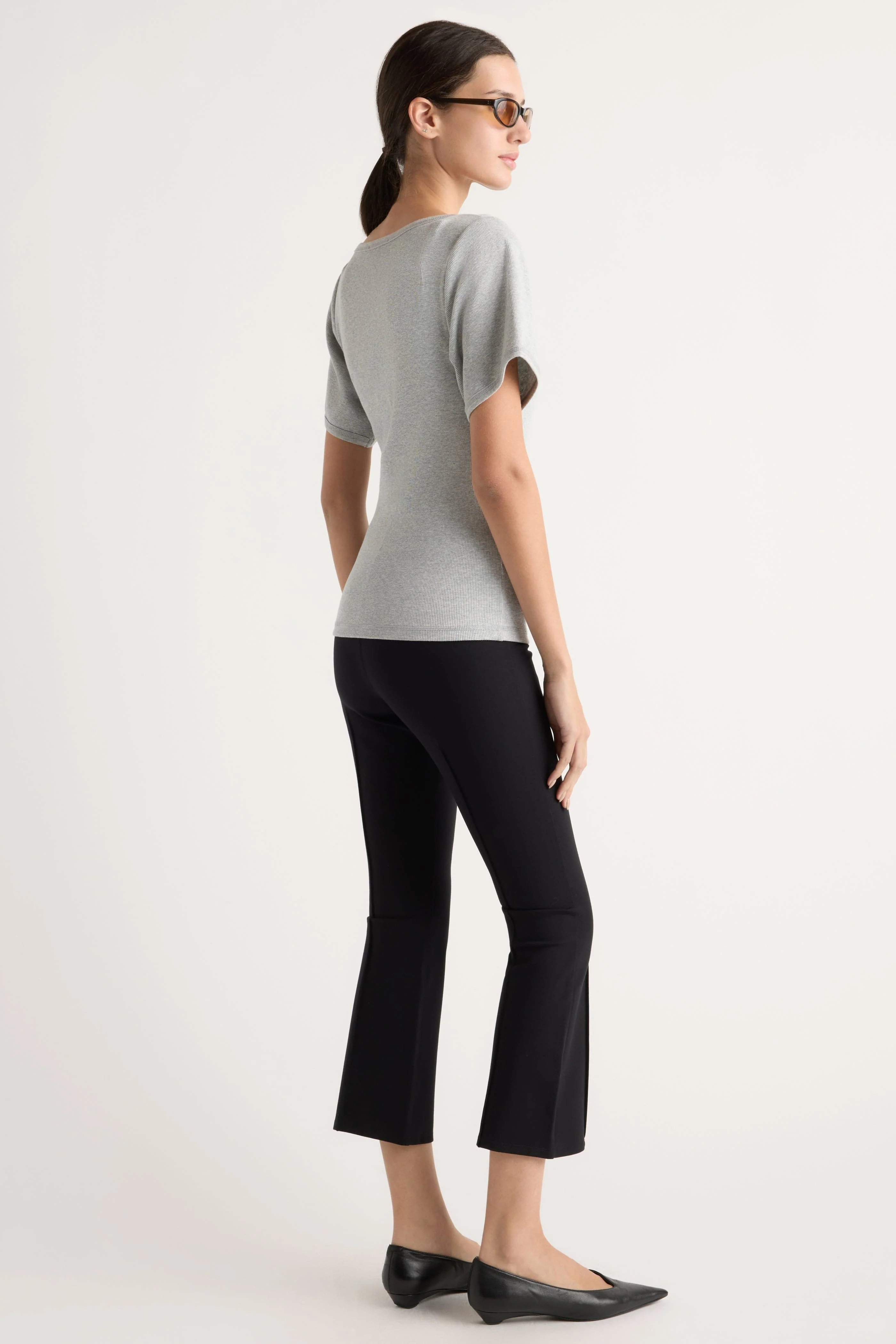Tez Kick-Flare Ponte Stretch Pant - Image 4