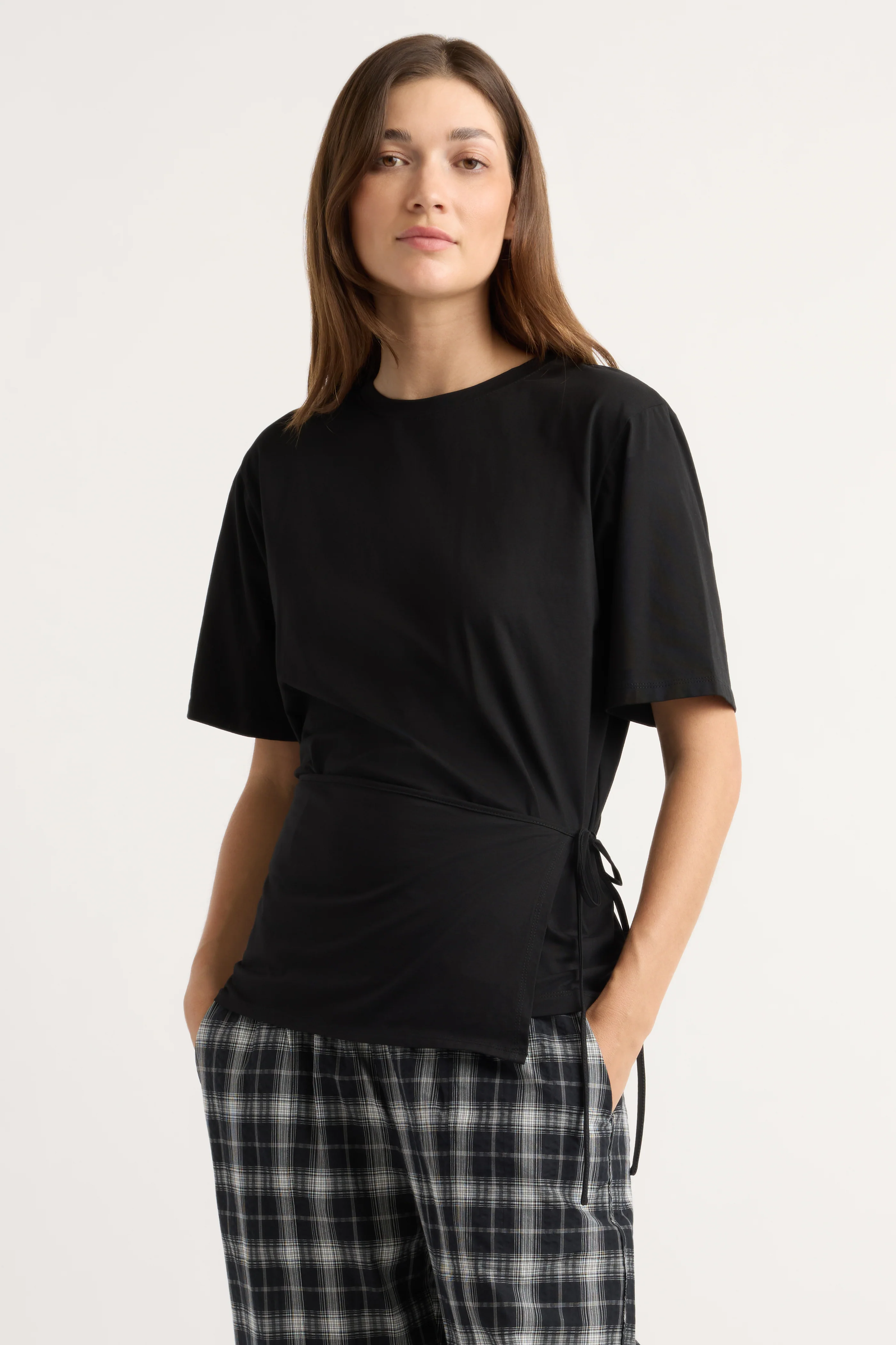 Tinsley Side-Tie Wrap Tee - Image 2