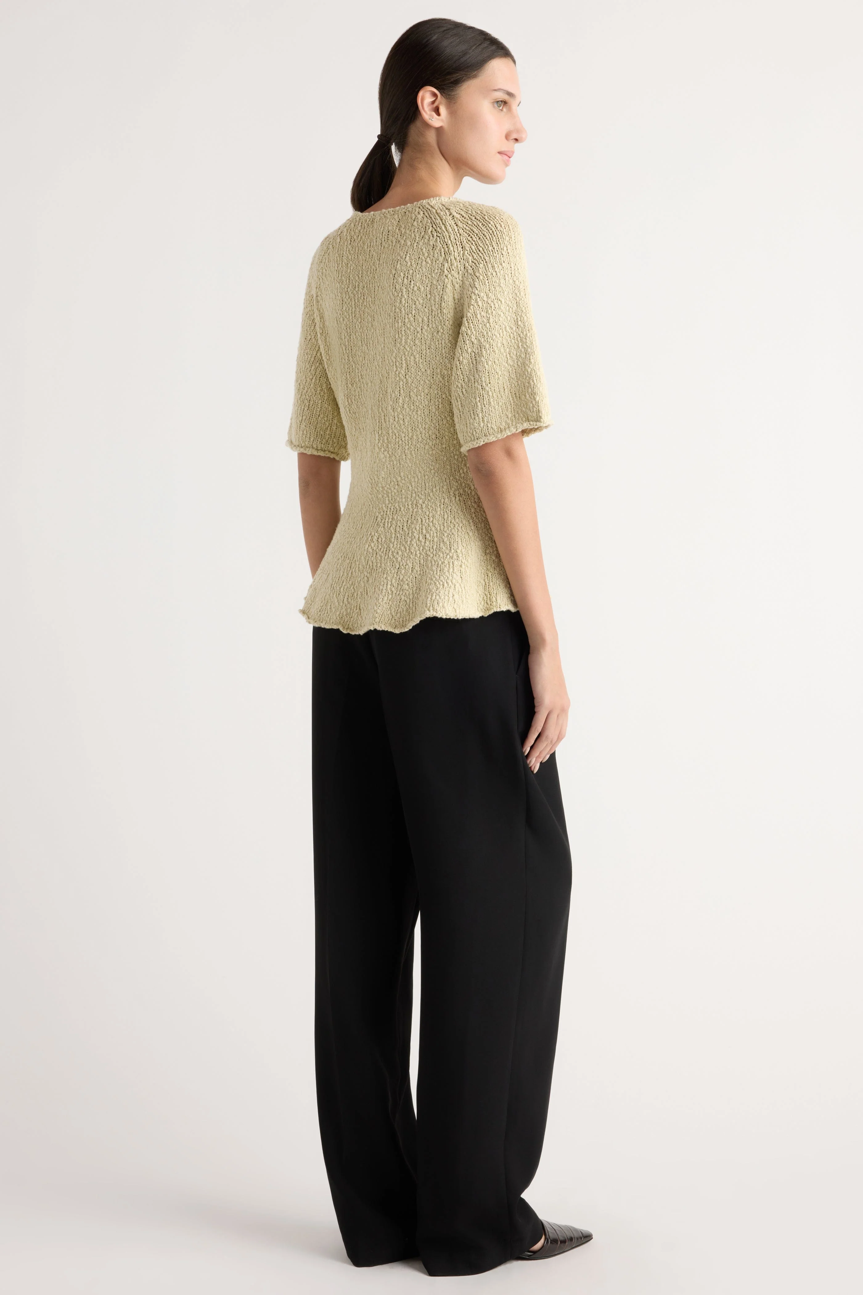 Valetta Organic Cotton Sculpted Knit Top - Image 5