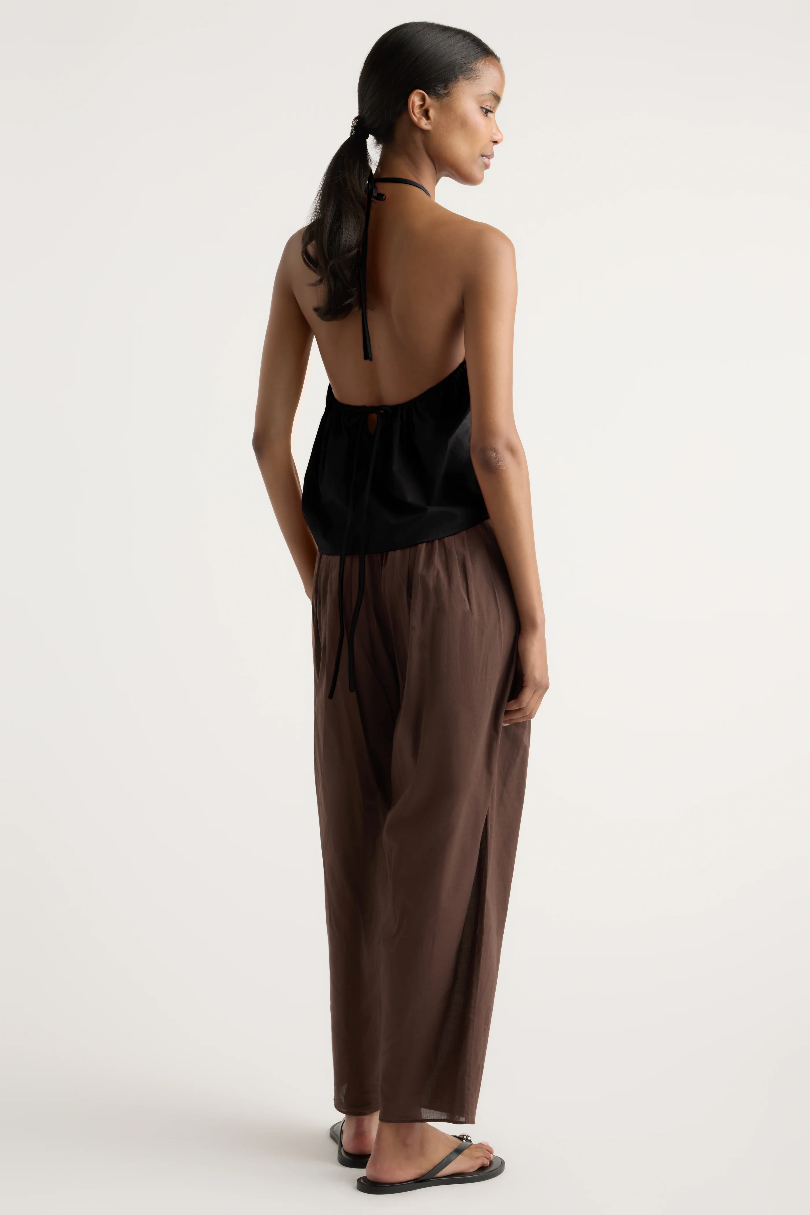 Vesna Organic Cotton V-Neck Halter Top - Image 6