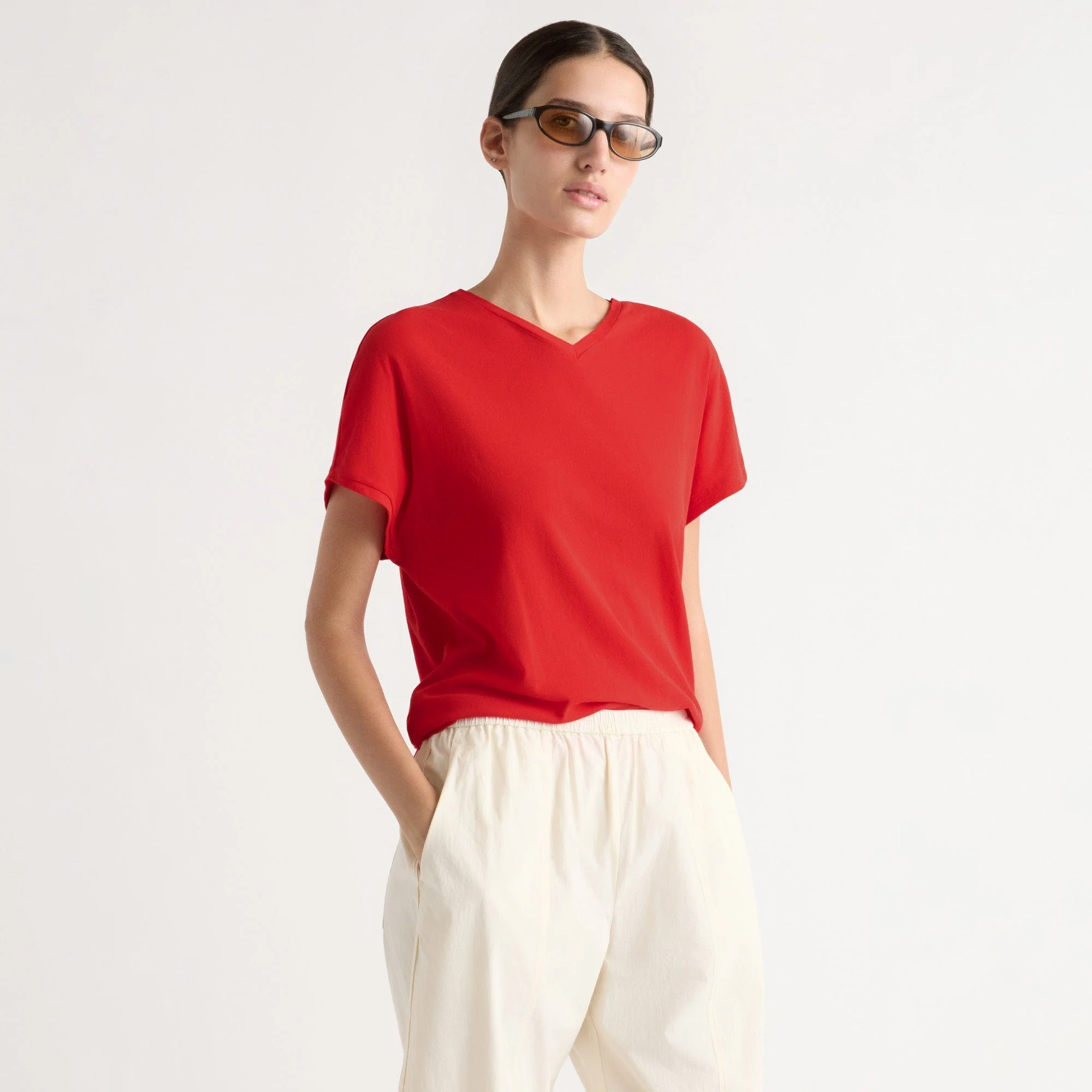 Willa Organic Cotton V-Neck Tee