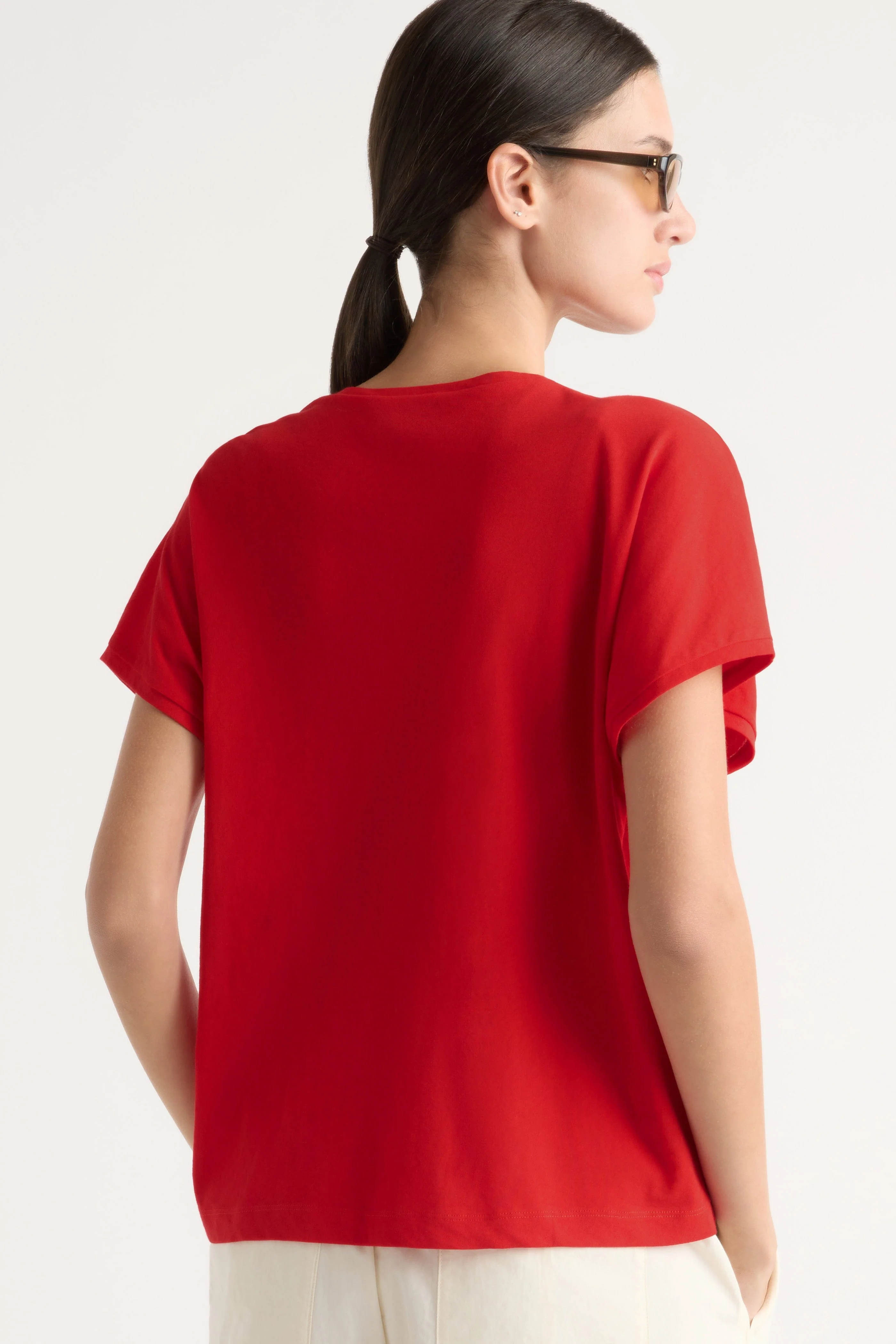 Willa Organic Cotton V-Neck Tee - Image 6