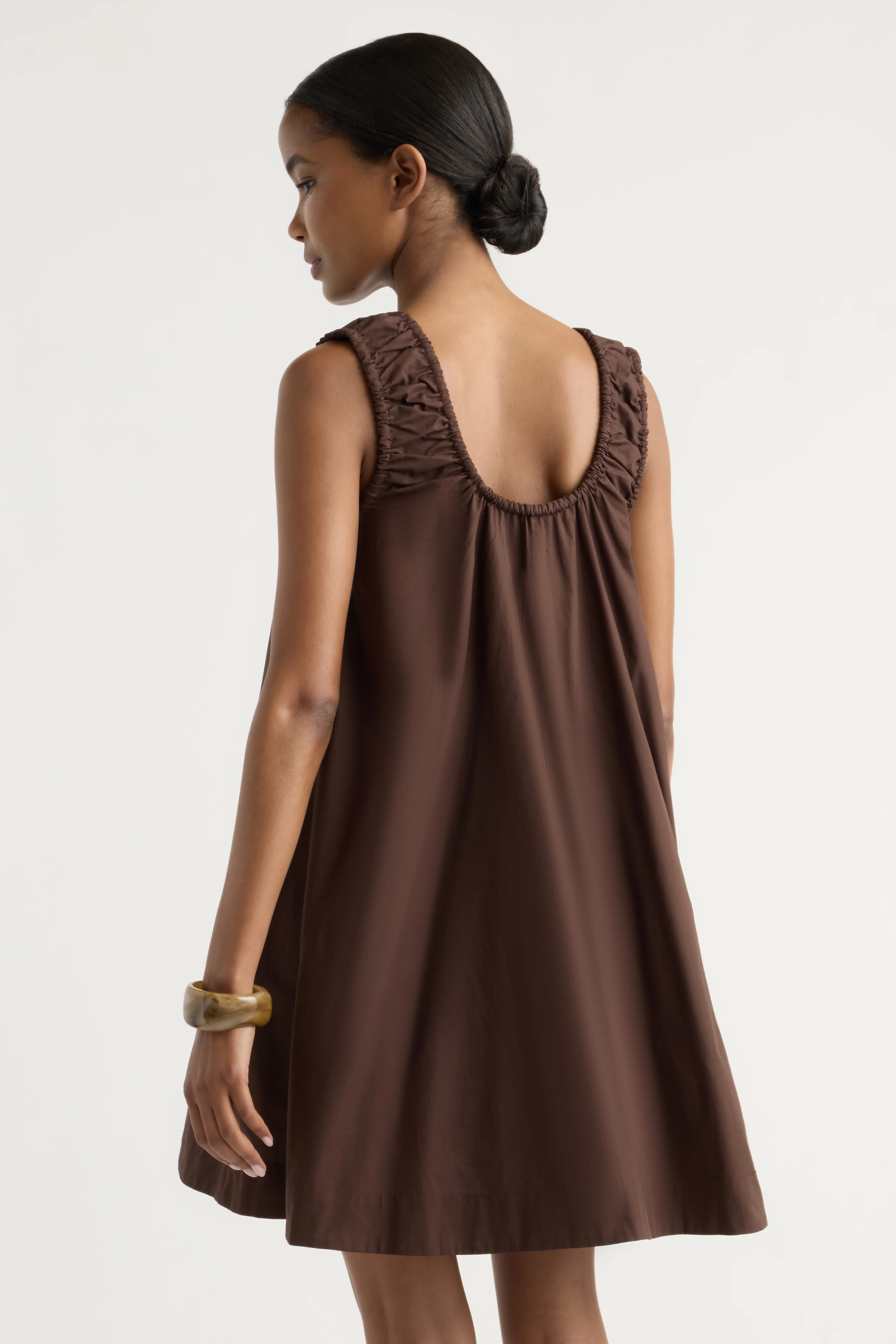 Winnie Organic Cotton U-Neck Mini Dress - Image 5