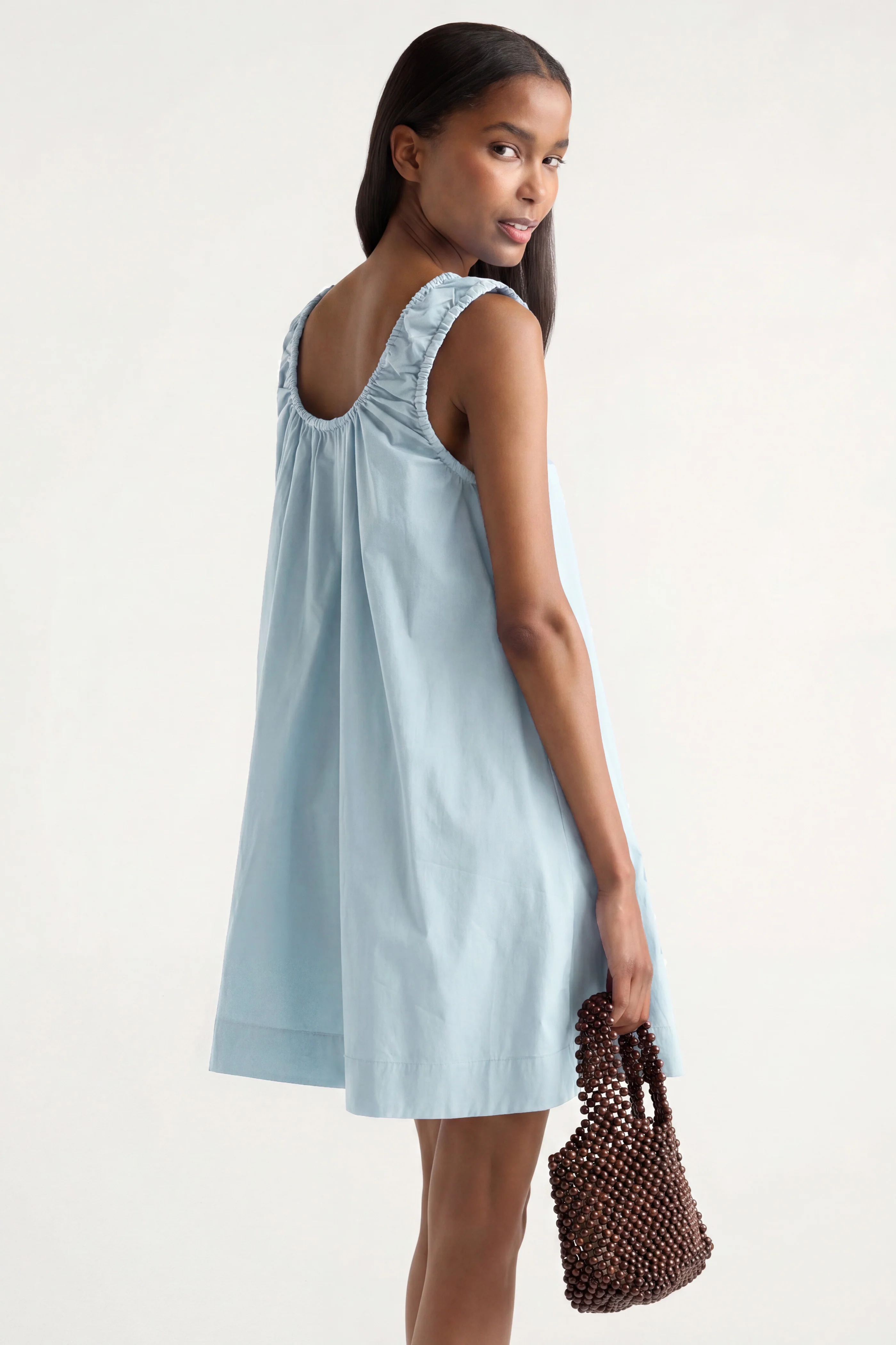 Winnie Organic Cotton U-Neck Mini Dress - Image 5